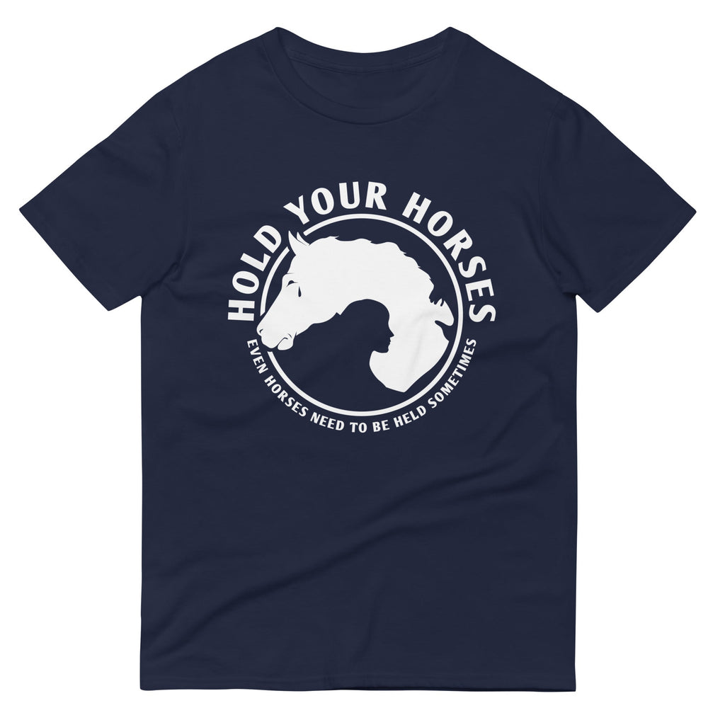 Hold Your Horses Men's Signature Tee Hoodie, Sweatshirt | CoreVibeTees.com (Image 3)