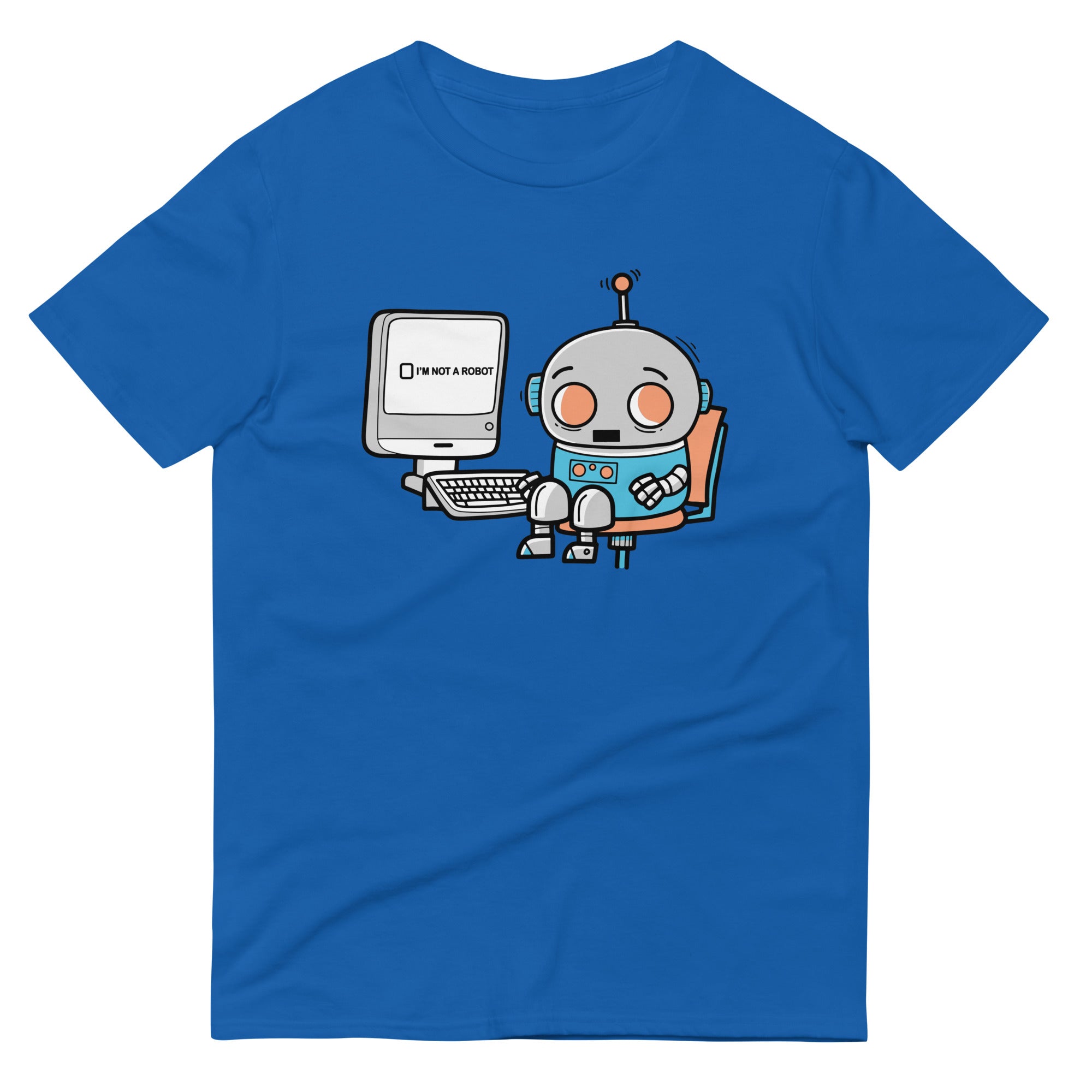 Robot Captcha Men's Signature Tee Hoodie, Sweatshirt | CoreVibeTees.com (Image 4)