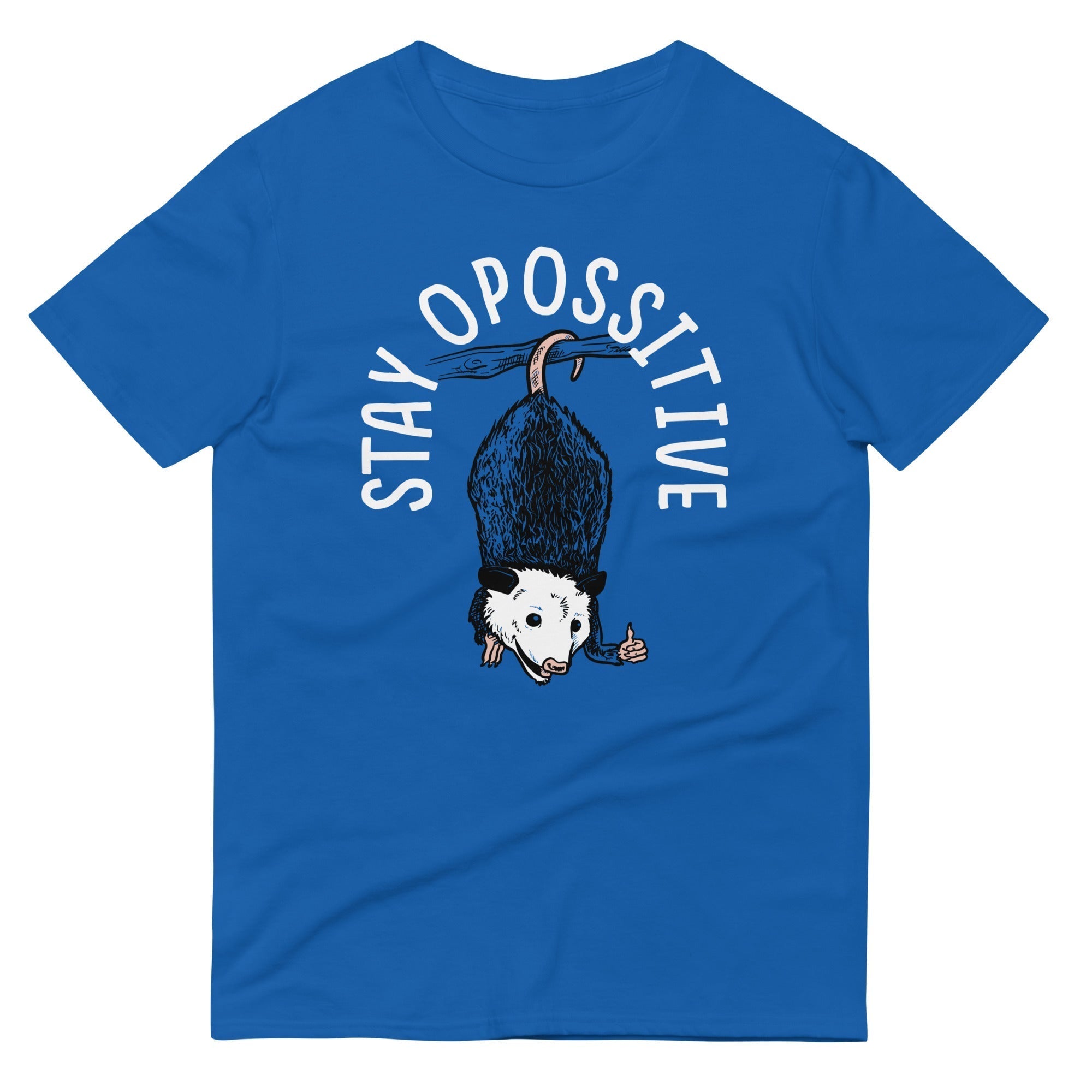 Stay Opossitive Men's Signature Tee Hoodie, Sweatshirt | CoreVibeTees.com (Image 2)