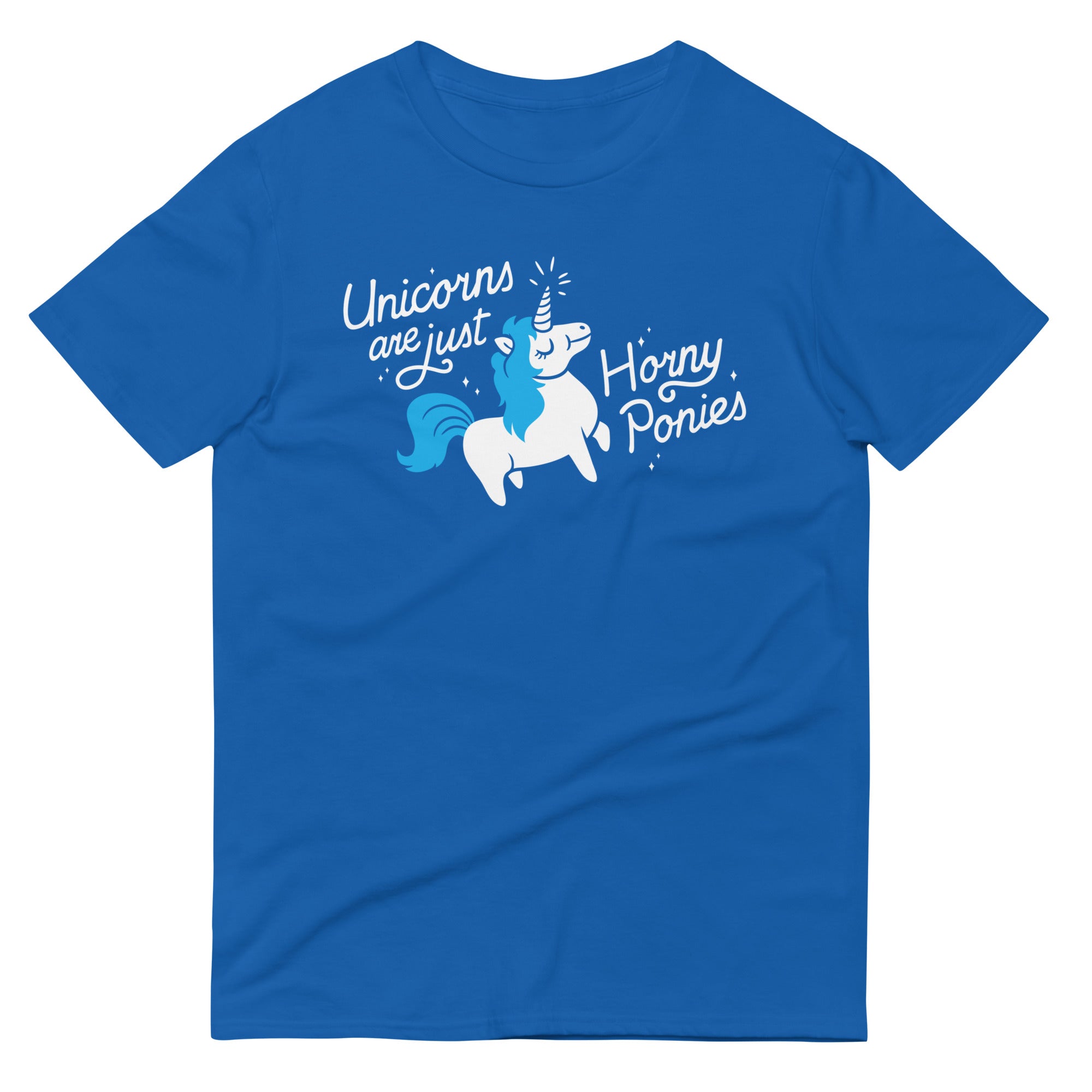 Unicorns Are Just Horny Ponies Men's Signature Tee Hoodie, Sweatshirt | CoreVibeTees.com (Image 4)