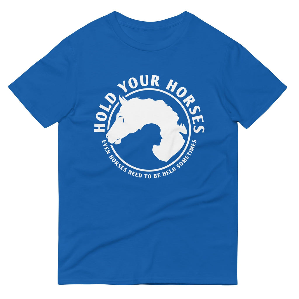 Hold Your Horses Men's Signature Tee Hoodie, Sweatshirt | CoreVibeTees.com (Image 1)