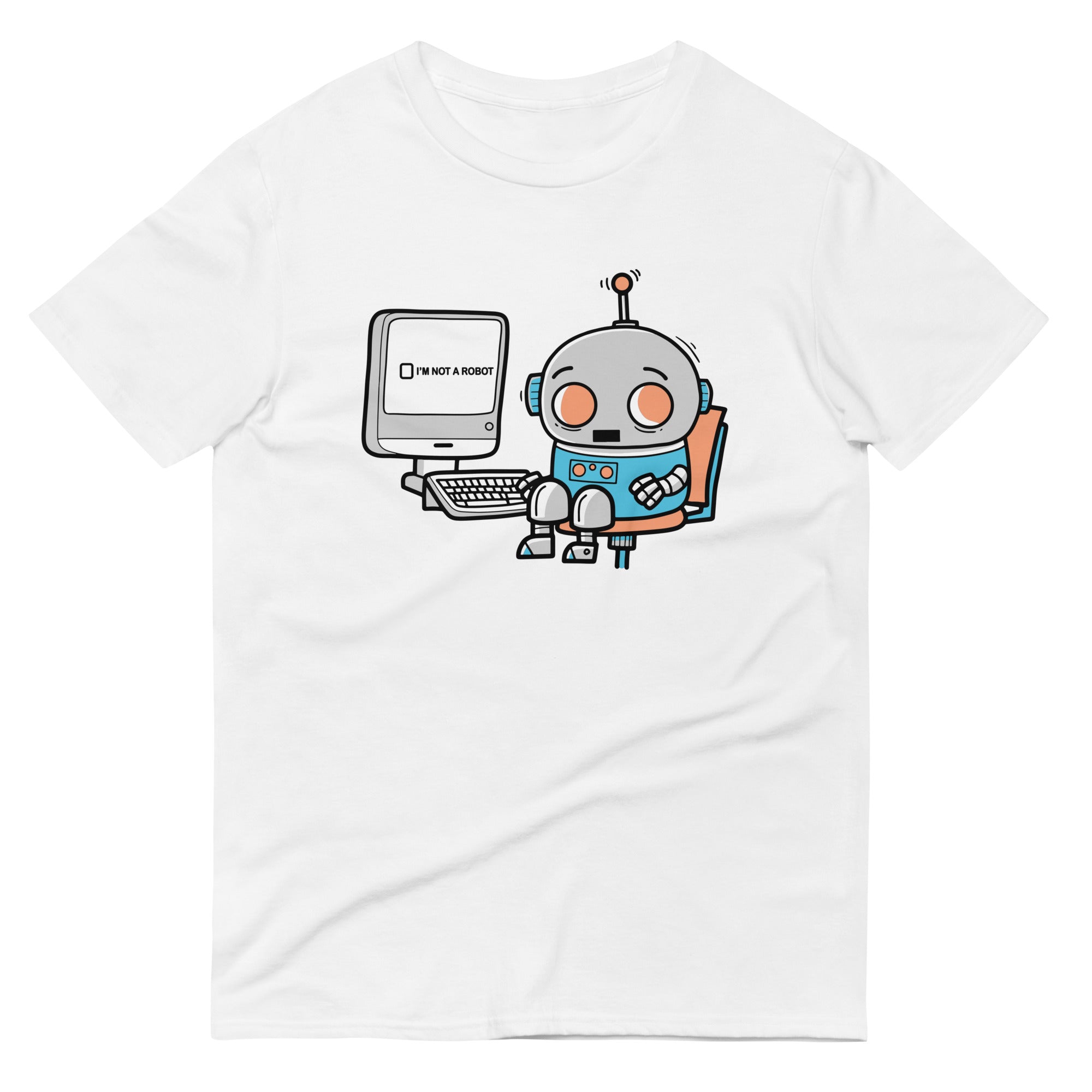 Robot Captcha Men's Signature Tee Hoodie, Sweatshirt | CoreVibeTees.com (Image 5)