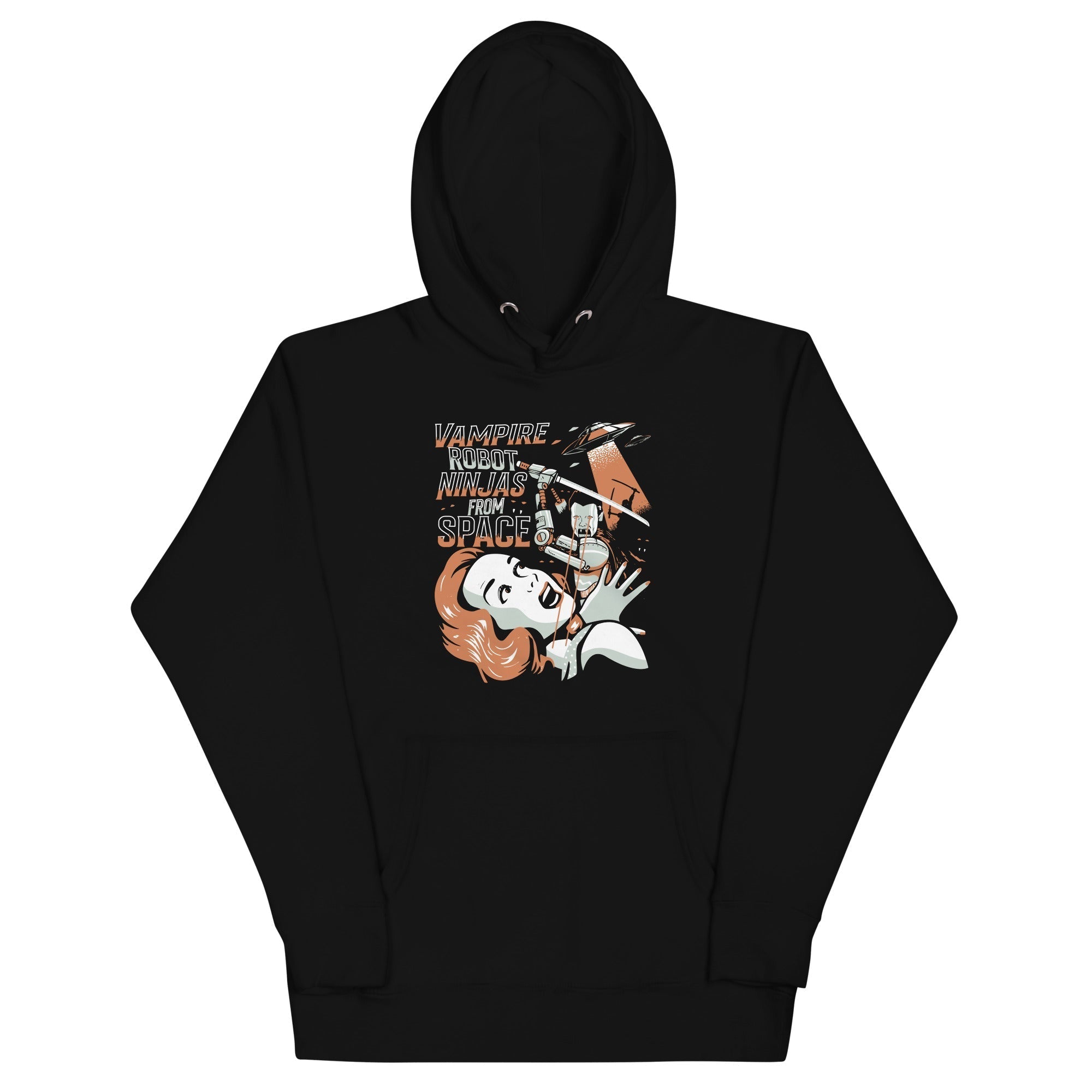 Vampire Robot Ninja From Space Unisex Hoodie T-Shirts, Sweatshirt | CoreVibeTees.com (Image 1)