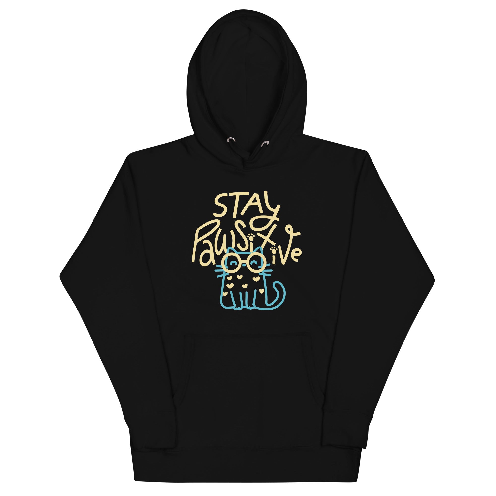 Stay Pawsitive Unisex Hoodie T-Shirts, Sweatshirt | CoreVibeTees.com (Image 2)