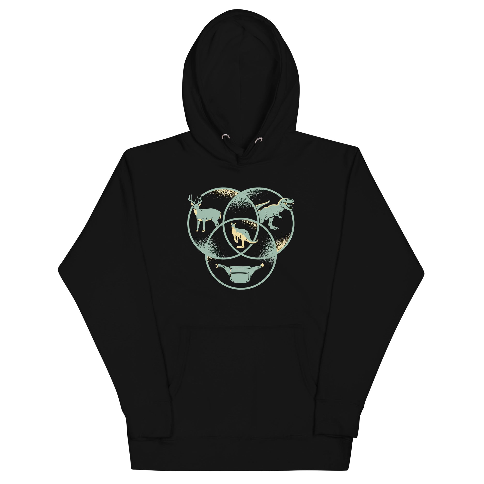 Kangaroo Venn Diagram Unisex Hoodie T-Shirts, Sweatshirt | CoreVibeTees.com (Image 2)