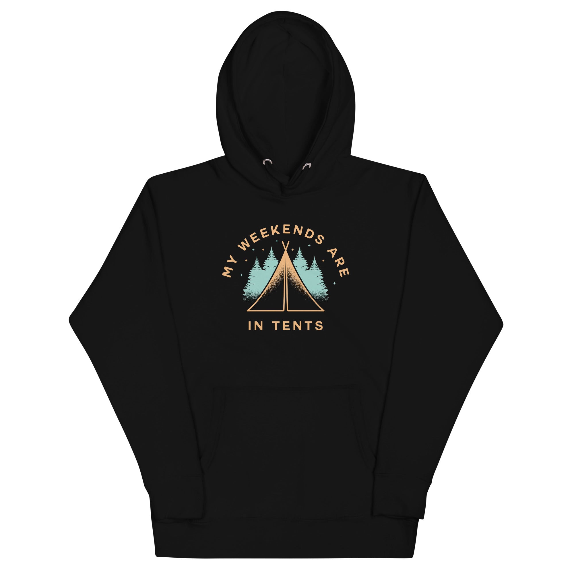 My Weekends Are In Tents Unisex Hoodie T-Shirts, Sweatshirt | CoreVibeTees.com (Image 2)
