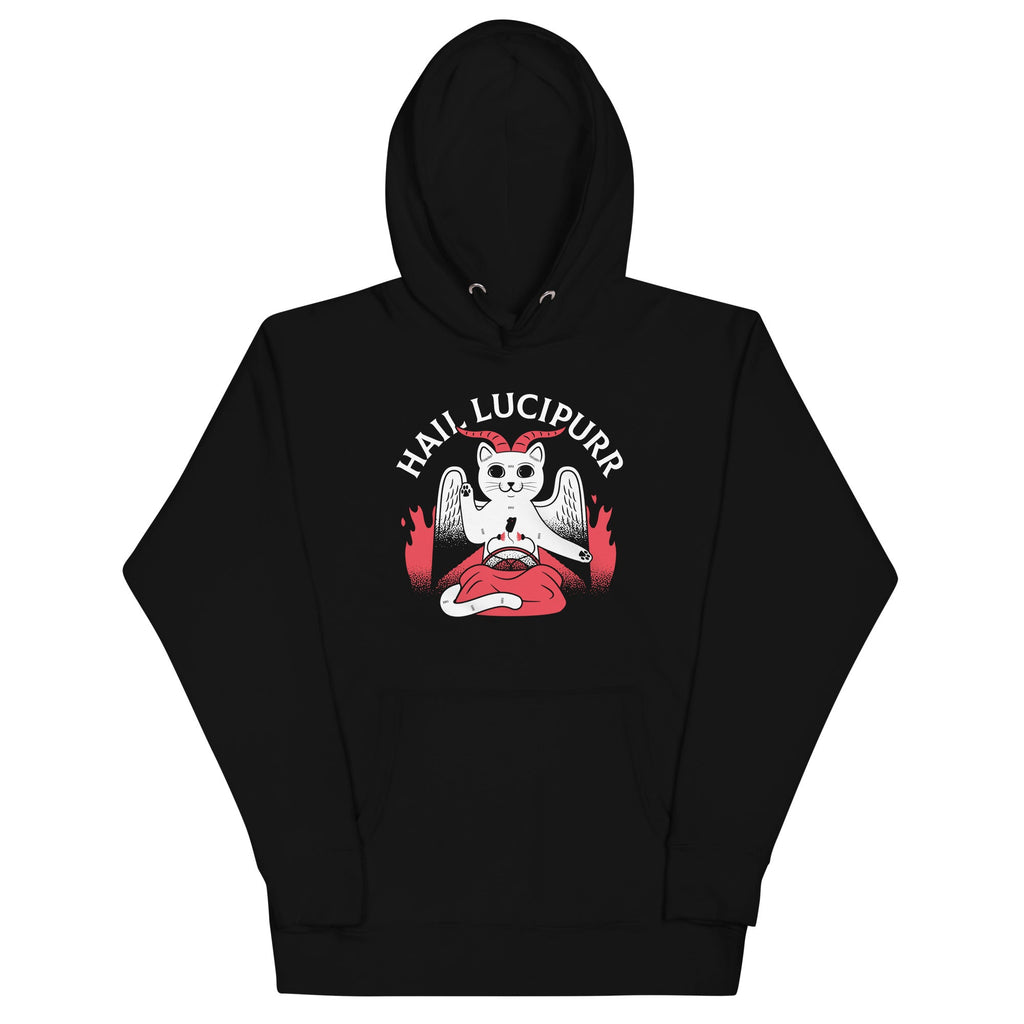 Hail Lucipurr Unisex Hoodie T-Shirts, Sweatshirt | CoreVibeTees.com (Image 1)