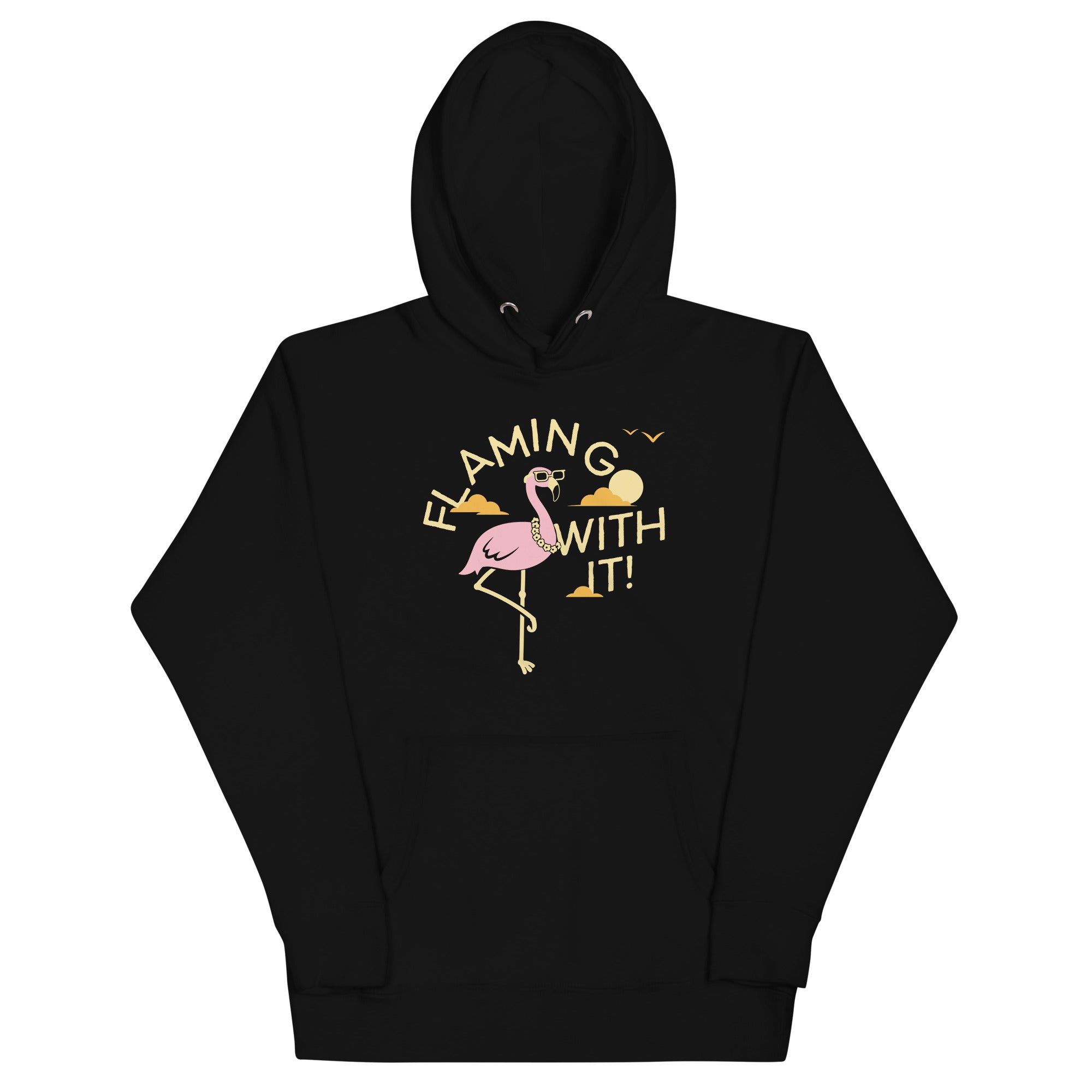 Flamingo With It Unisex Hoodie T-Shirts, Sweatshirt | CoreVibeTees.com (Image 2)