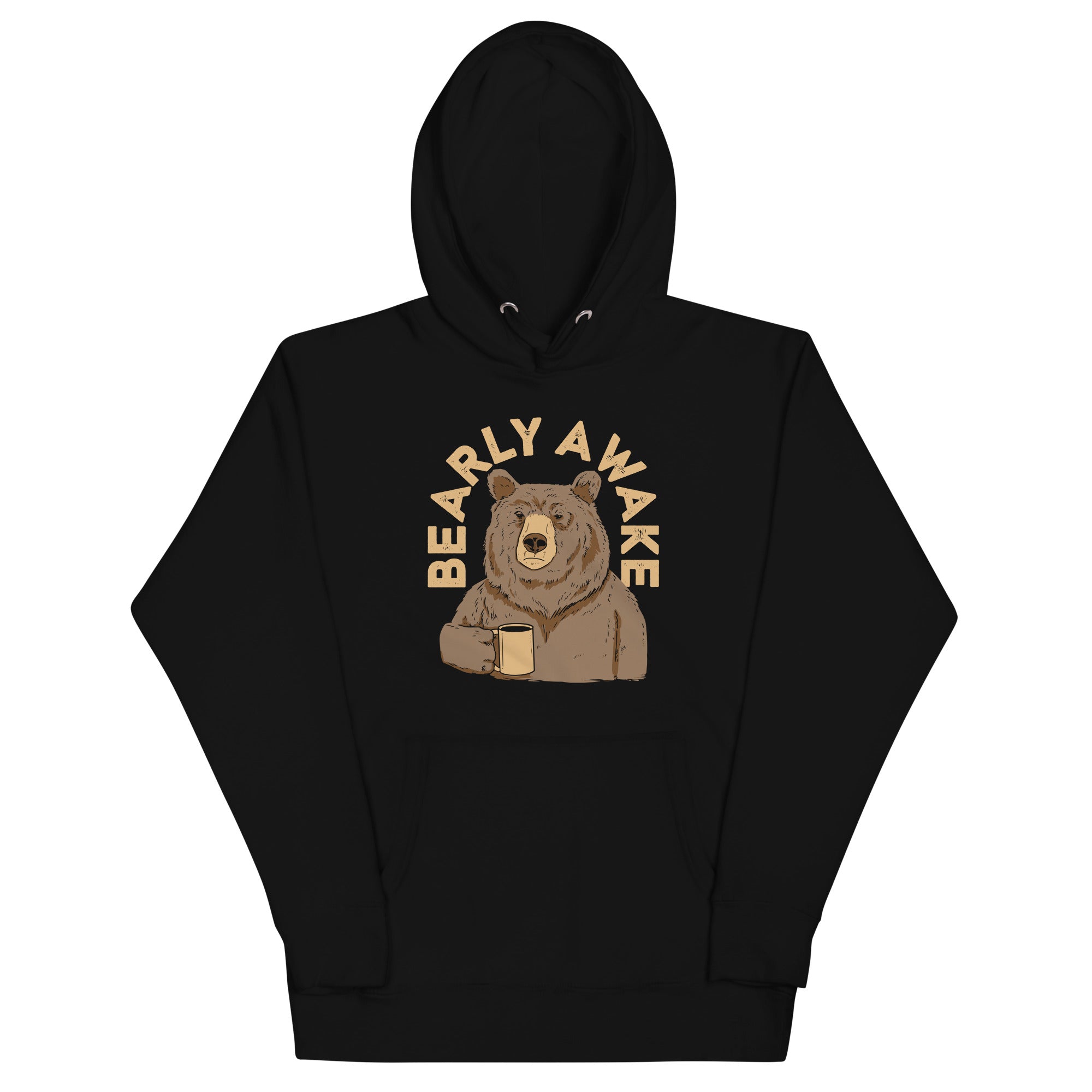 Bearly Awake Unisex Hoodie T-Shirts, Sweatshirt | CoreVibeTees.com (Image 1)