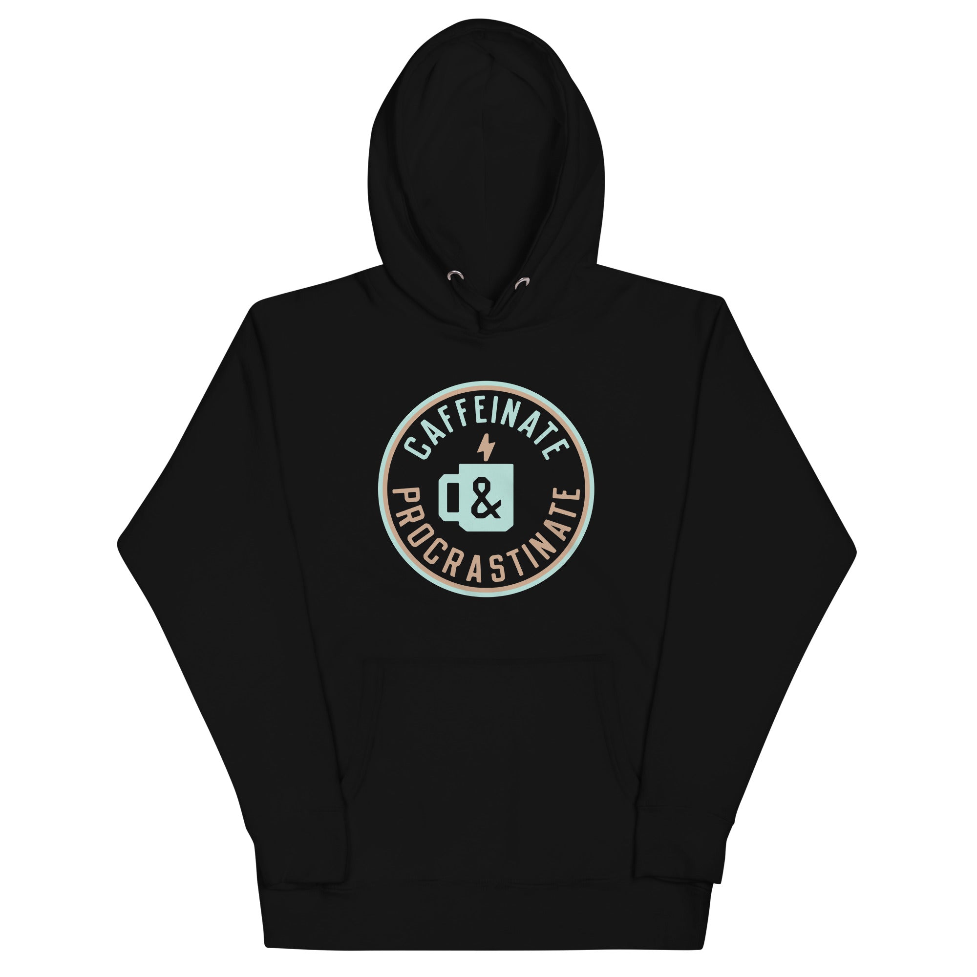 Caffeinate And Procrastinate Unisex Hoodie T-Shirts, Sweatshirt | CoreVibeTees.com (Image 2)