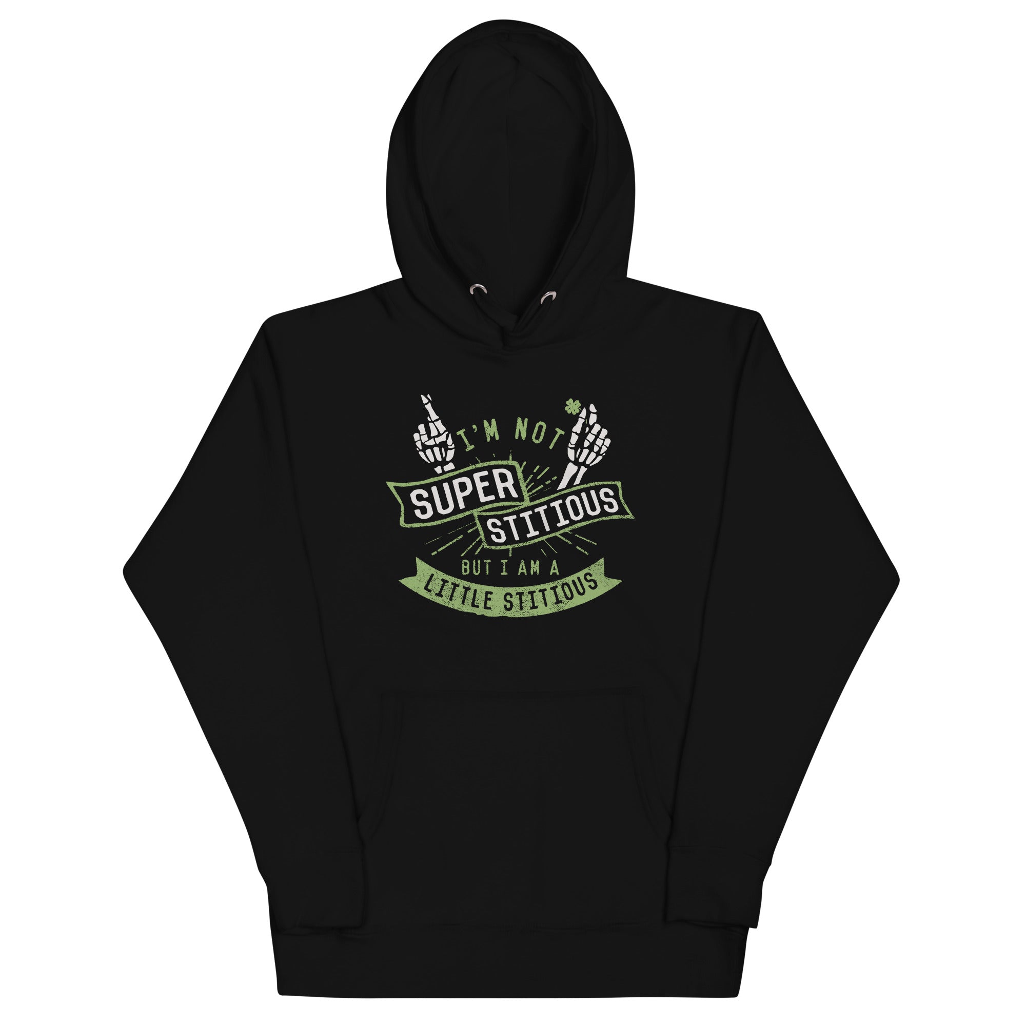 I'm Not Superstitious, But I Am A Little Stitious Unisex Hoodie T-Shirts, Sweatshirt | CoreVibeTees.com (Image 1)