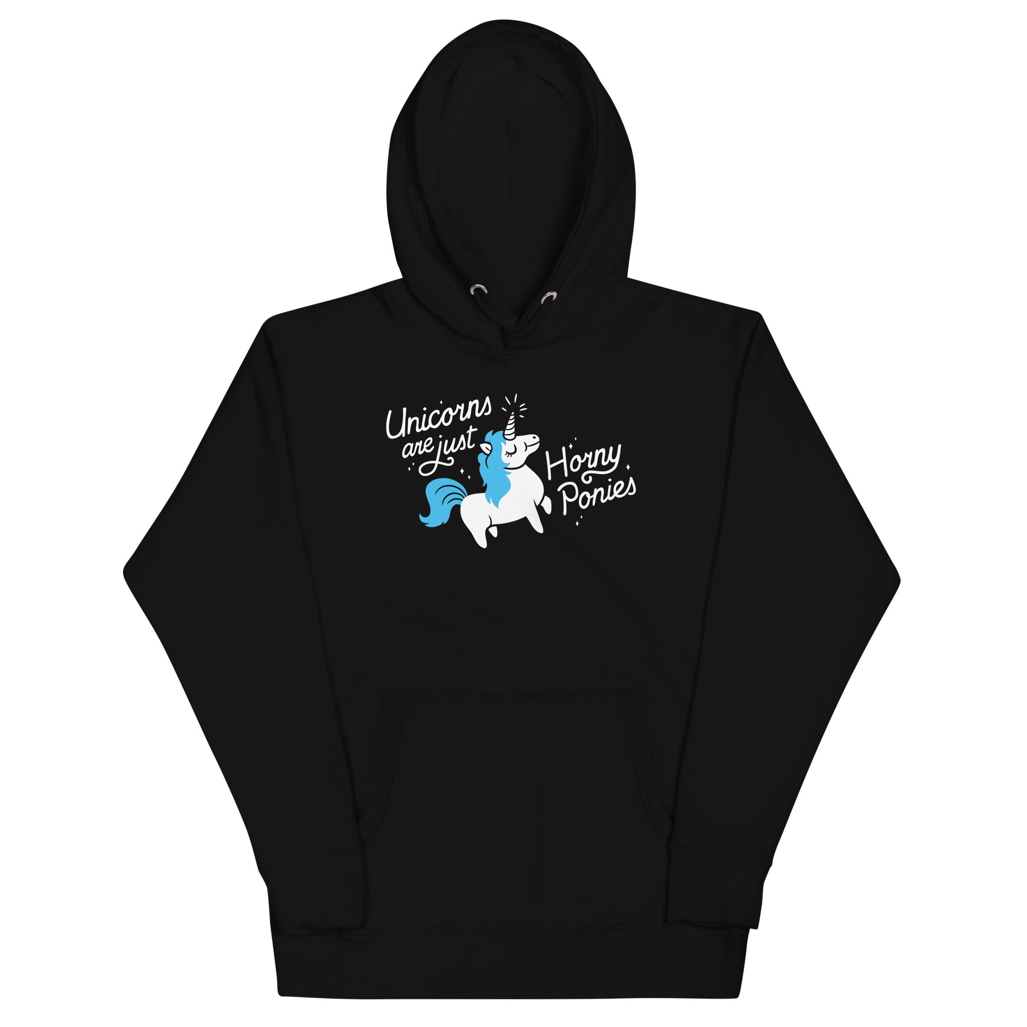 Unicorns Are Just Horny Ponies Unisex Hoodie T-Shirts, Sweatshirt | CoreVibeTees.com (Image 2)