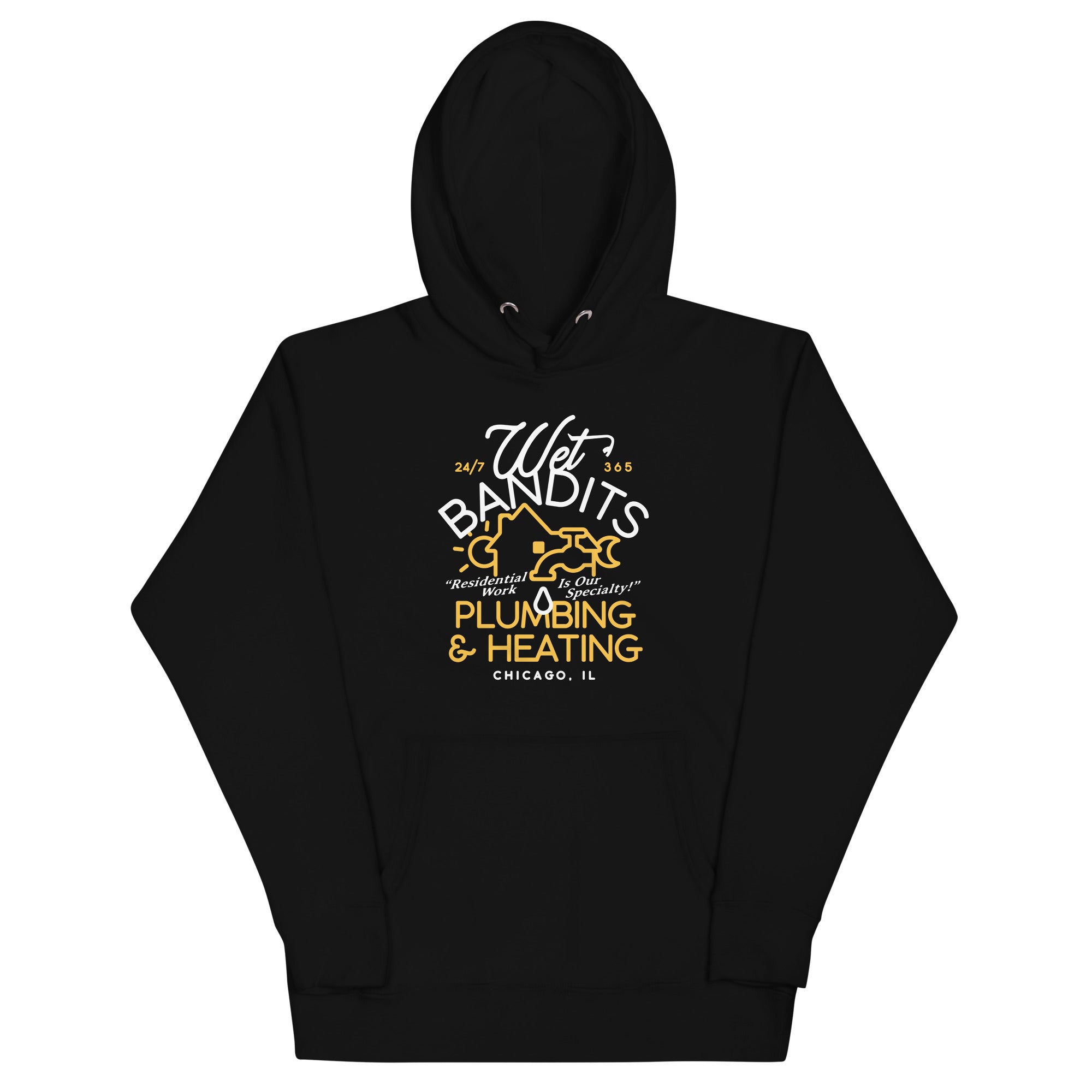Wet Bandits Plumbing & Heating Unisex Hoodie T-Shirts, Sweatshirt | CoreVibeTees.com (Image 2)