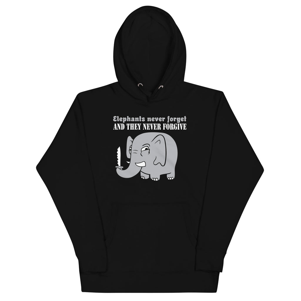 Elephants Never Forgive Unisex Hoodie T-Shirts, Sweatshirt | CoreVibeTees.com (Image 2)