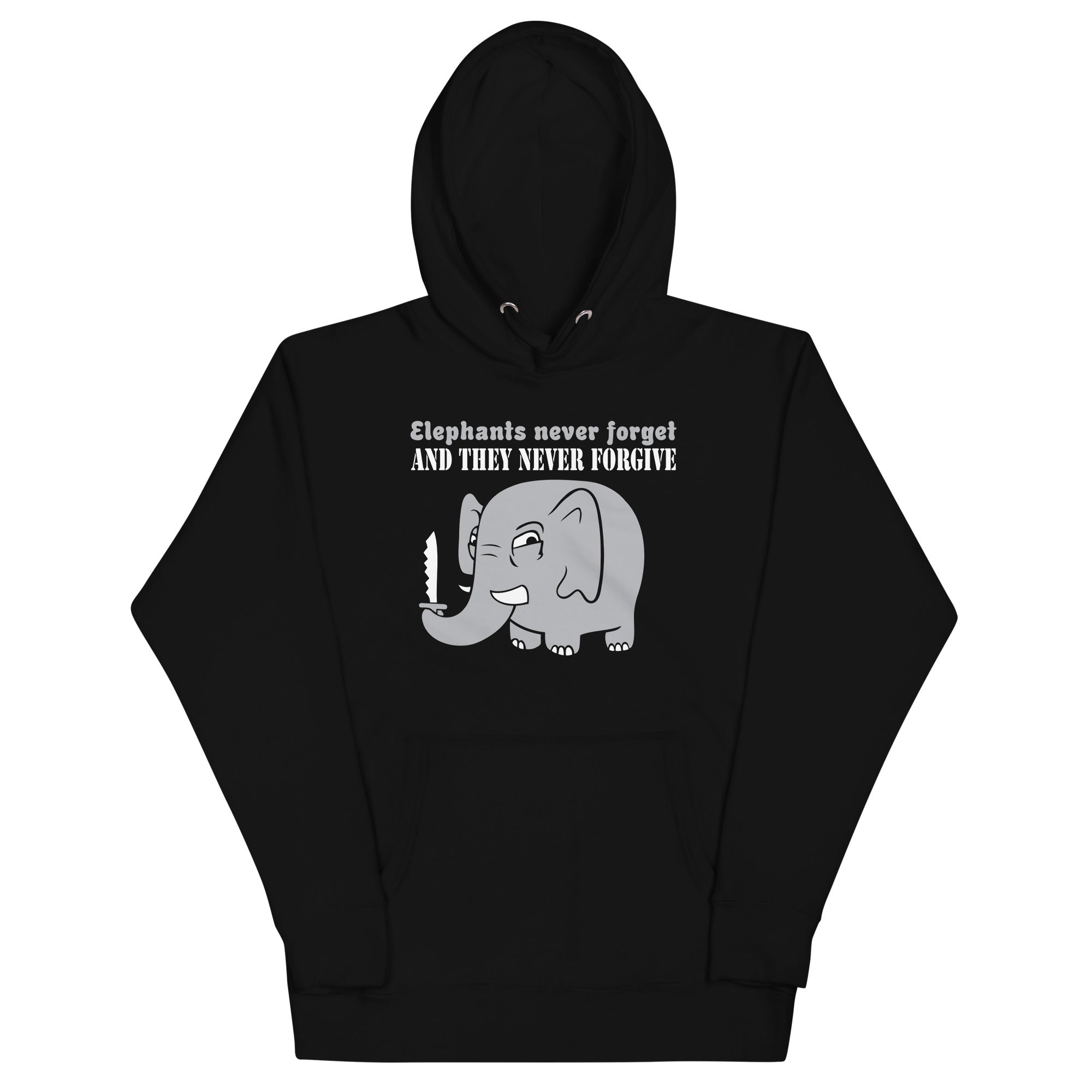 Elephants Never Forgive Unisex Hoodie T-Shirts, Sweatshirt | CoreVibeTees.com (Image 2)