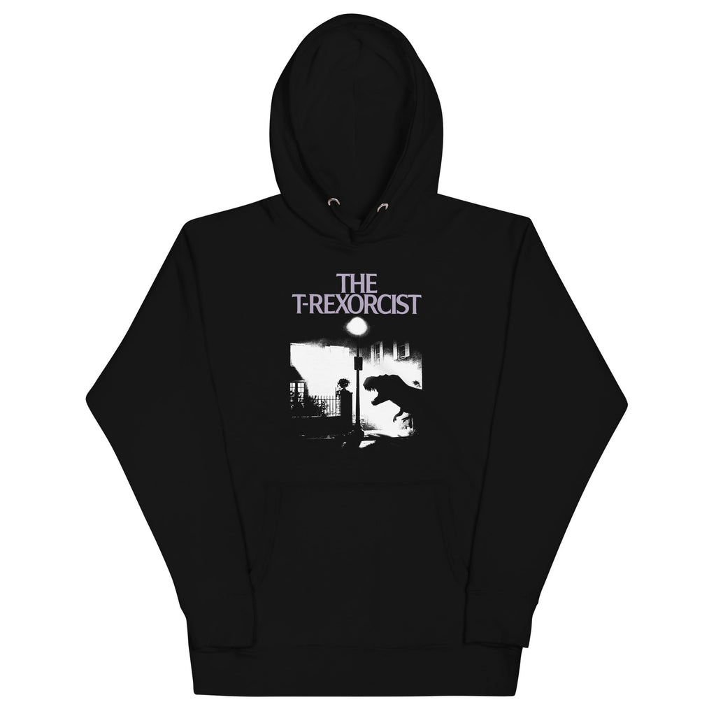 The T-Rexorcist Unisex Hoodie T-Shirts, Sweatshirt | CoreVibeTees.com (Image 1)