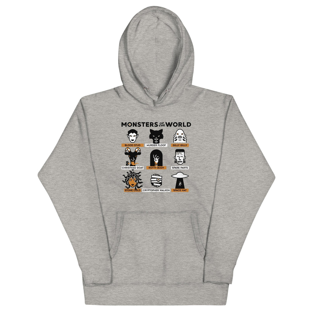 Monsters Of The World Unisex Hoodie T-Shirts, Sweatshirt | CoreVibeTees.com (Image 1)