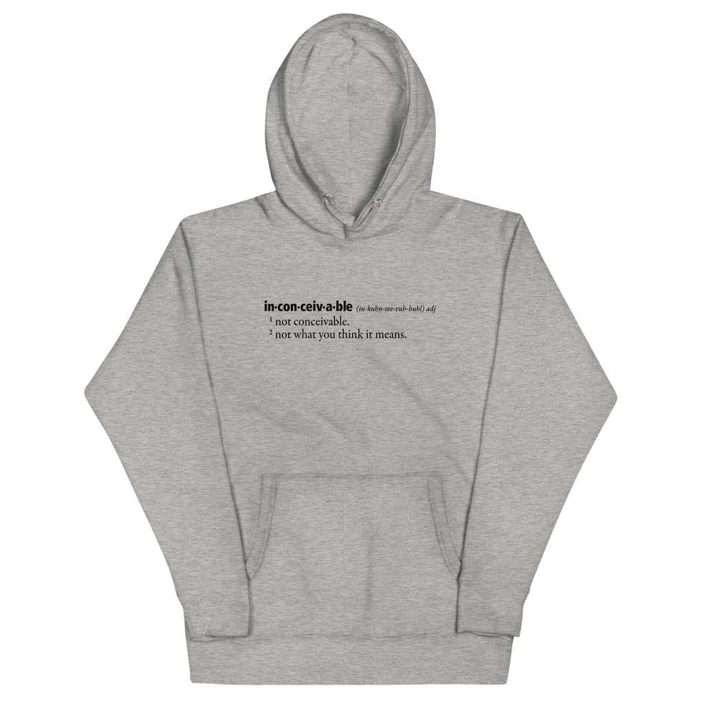 Inconceivable Definition Unisex Hoodie T-Shirts, Sweatshirt | CoreVibeTees.com (Image 1)