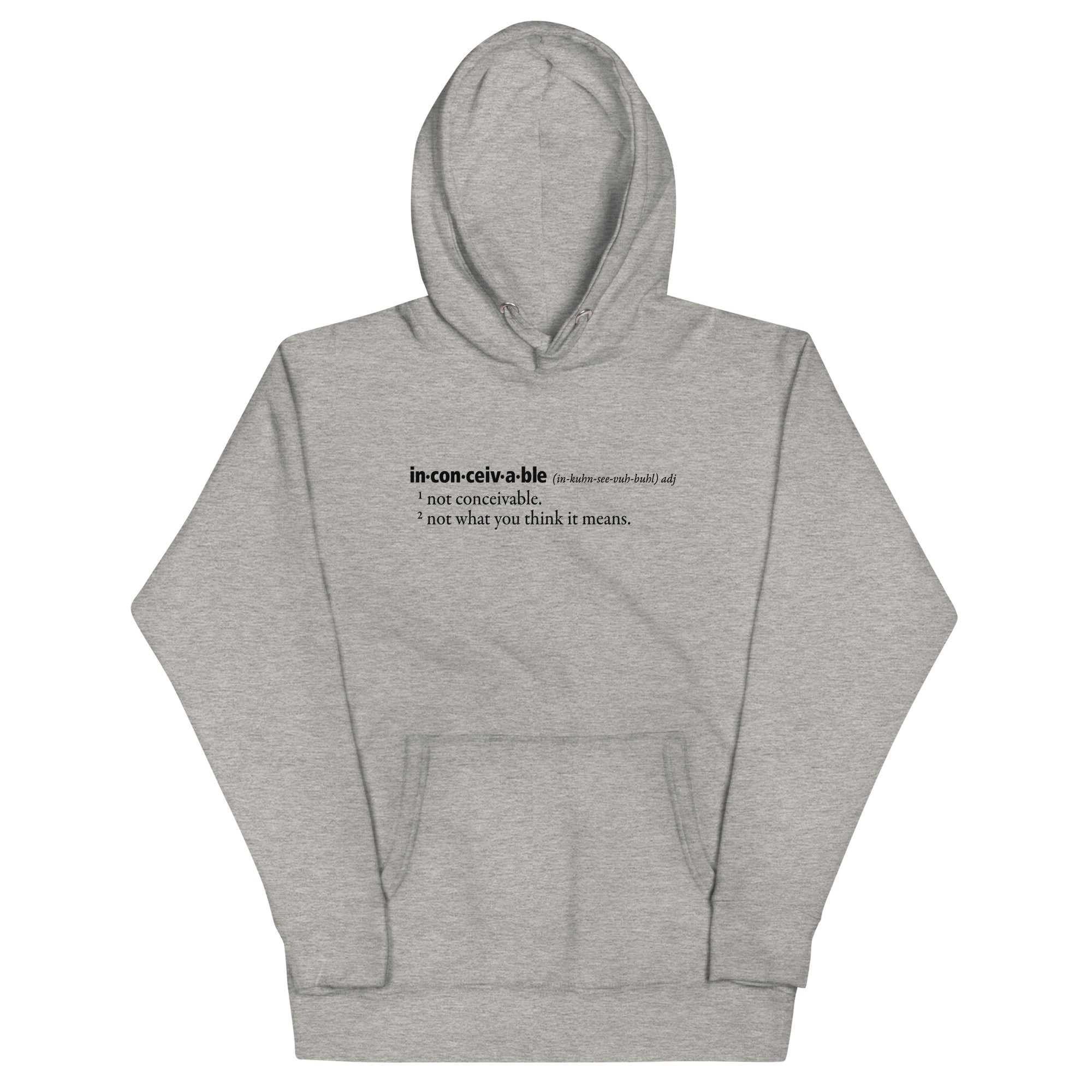 Inconceivable Definition Unisex Hoodie T-Shirts, Sweatshirt | CoreVibeTees.com (Image 1)