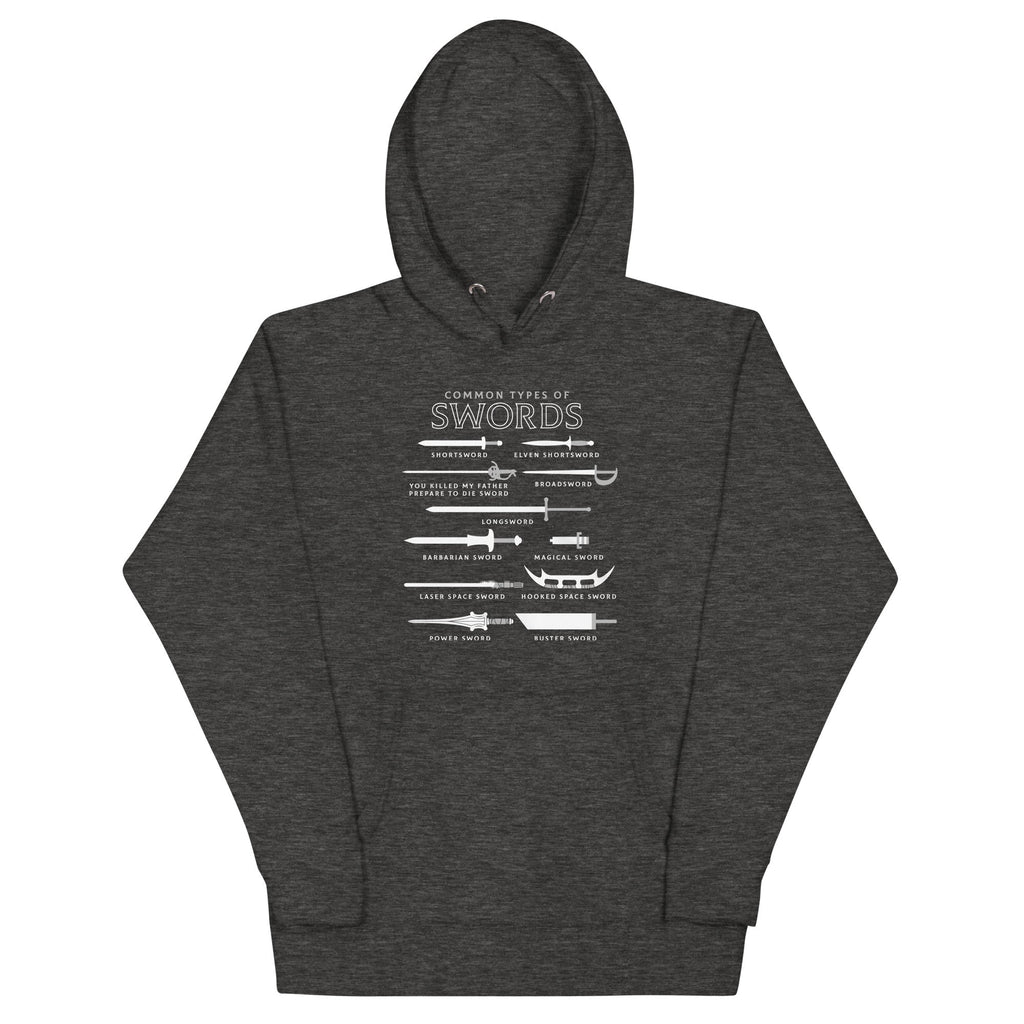 Common Types Of Swords Unisex Hoodie T-Shirts, Sweatshirt | CoreVibeTees.com (Image 1)