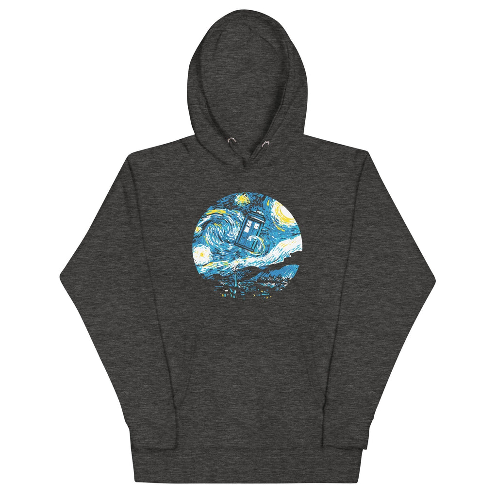 Starry Night Police Box Unisex Hoodie T-Shirts, Sweatshirt | CoreVibeTees.com (Image 3)