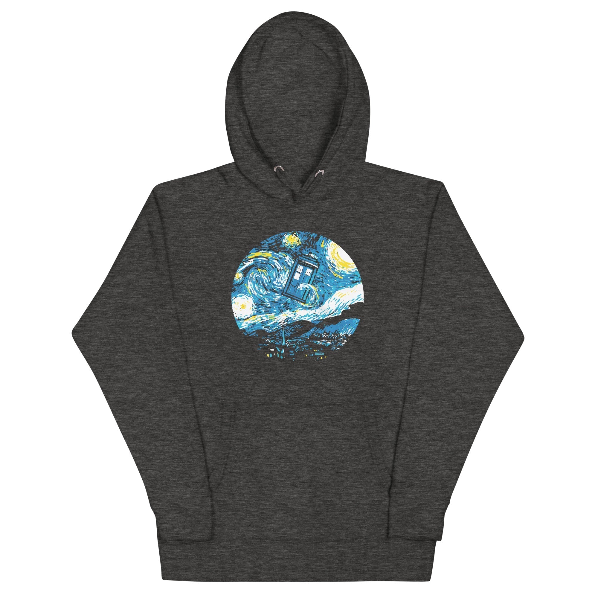 Starry Night Police Box Unisex Hoodie T-Shirts, Sweatshirt | CoreVibeTees.com (Image 3)