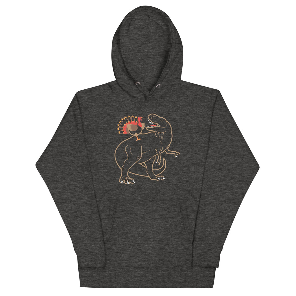 Turkey Riding T-Rex Unisex Hoodie T-Shirts, Sweatshirt | CoreVibeTees.com (Image 4)