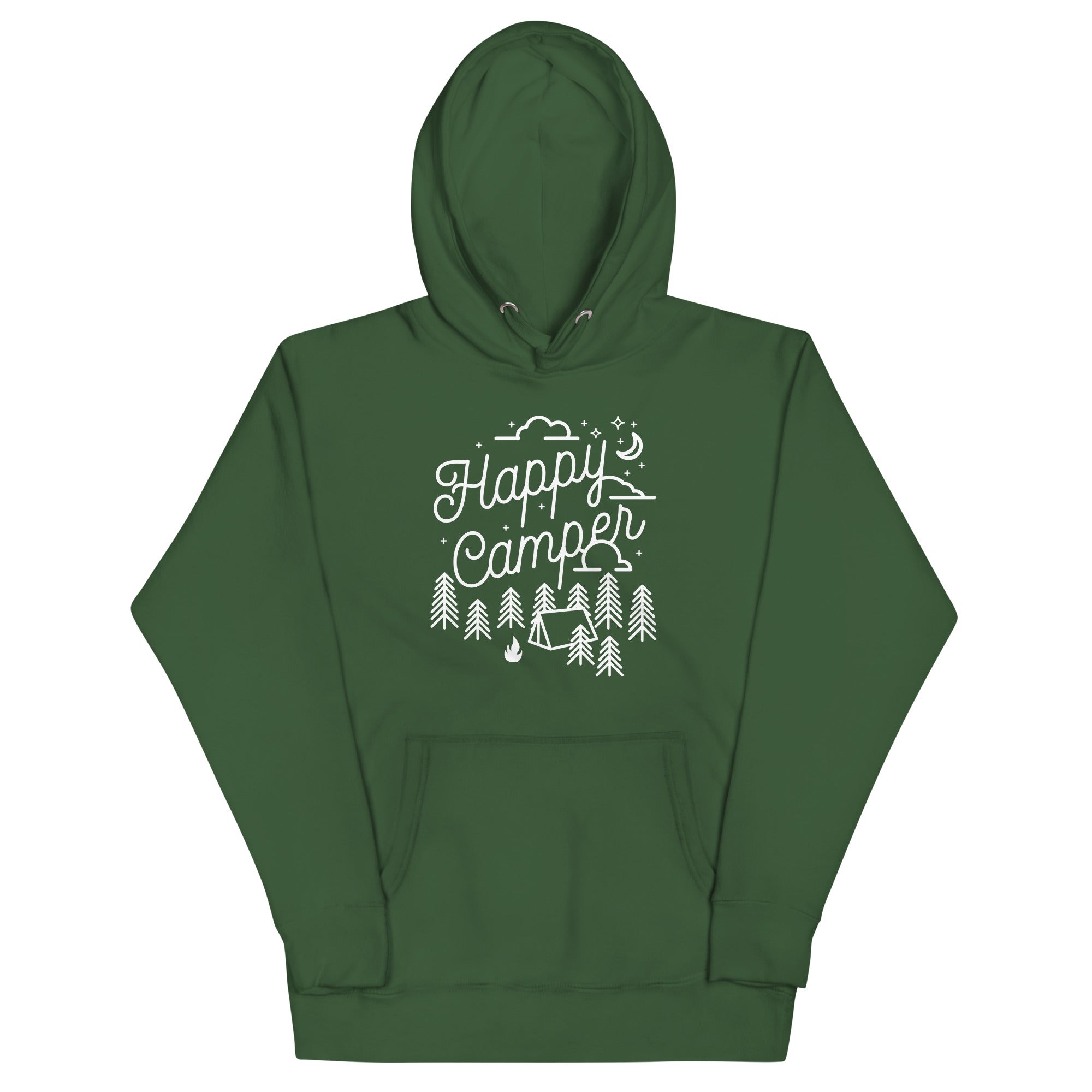 Happy Camper Unisex Hoodie T-Shirts, Sweatshirt | CoreVibeTees.com (Image 1)