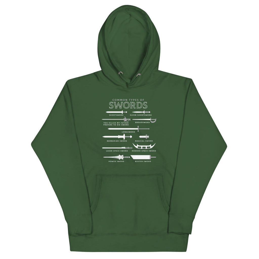 Common Types Of Swords Unisex Hoodie T-Shirts, Sweatshirt | CoreVibeTees.com (Image 4)