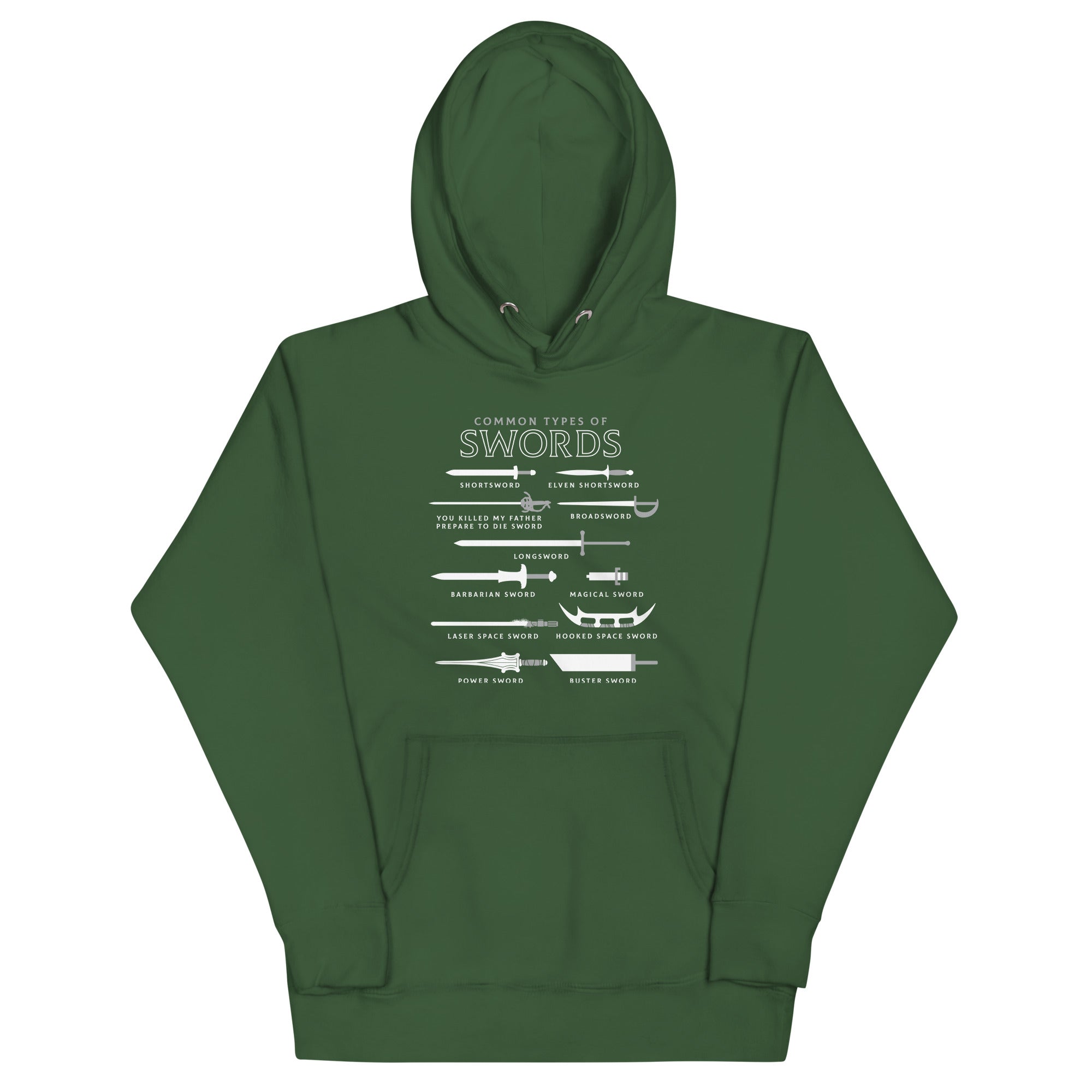 Common Types Of Swords Unisex Hoodie T-Shirts, Sweatshirt | CoreVibeTees.com (Image 4)