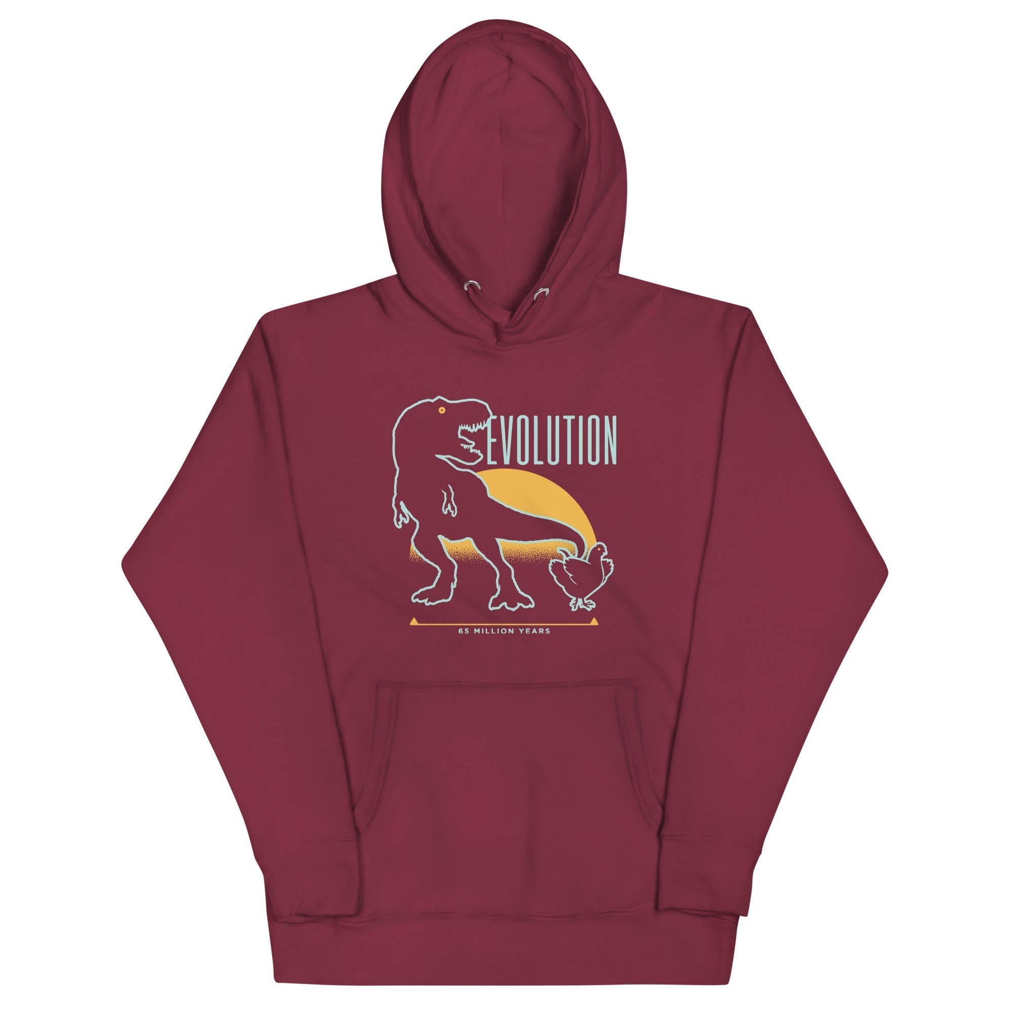 Dinosaur Evolution Unisex Hoodie T-Shirts, Sweatshirt | CoreVibeTees.com (Image 4)