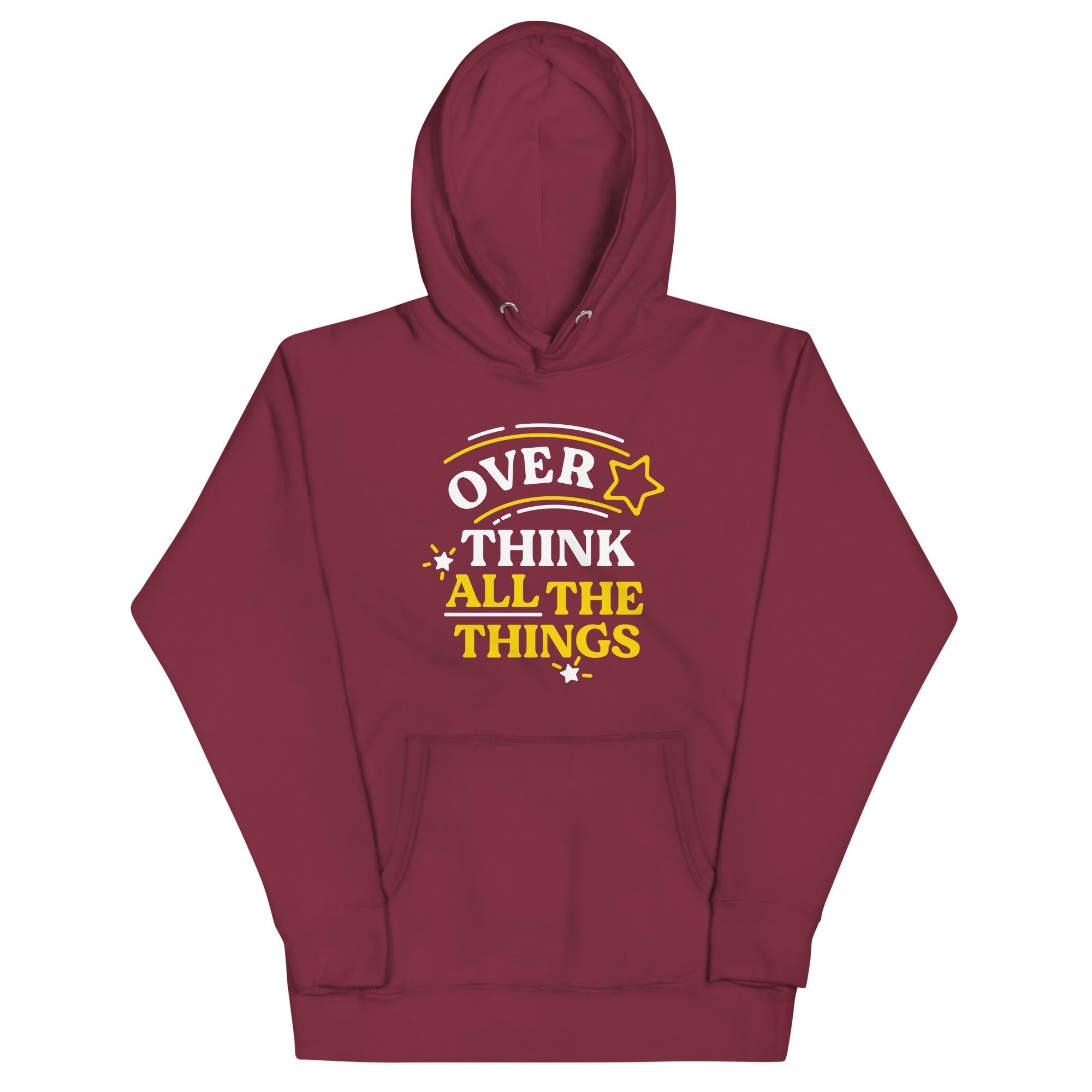 Over Think All The Things Unisex Hoodie T-Shirts, Sweatshirt | CoreVibeTees.com (Image 3)