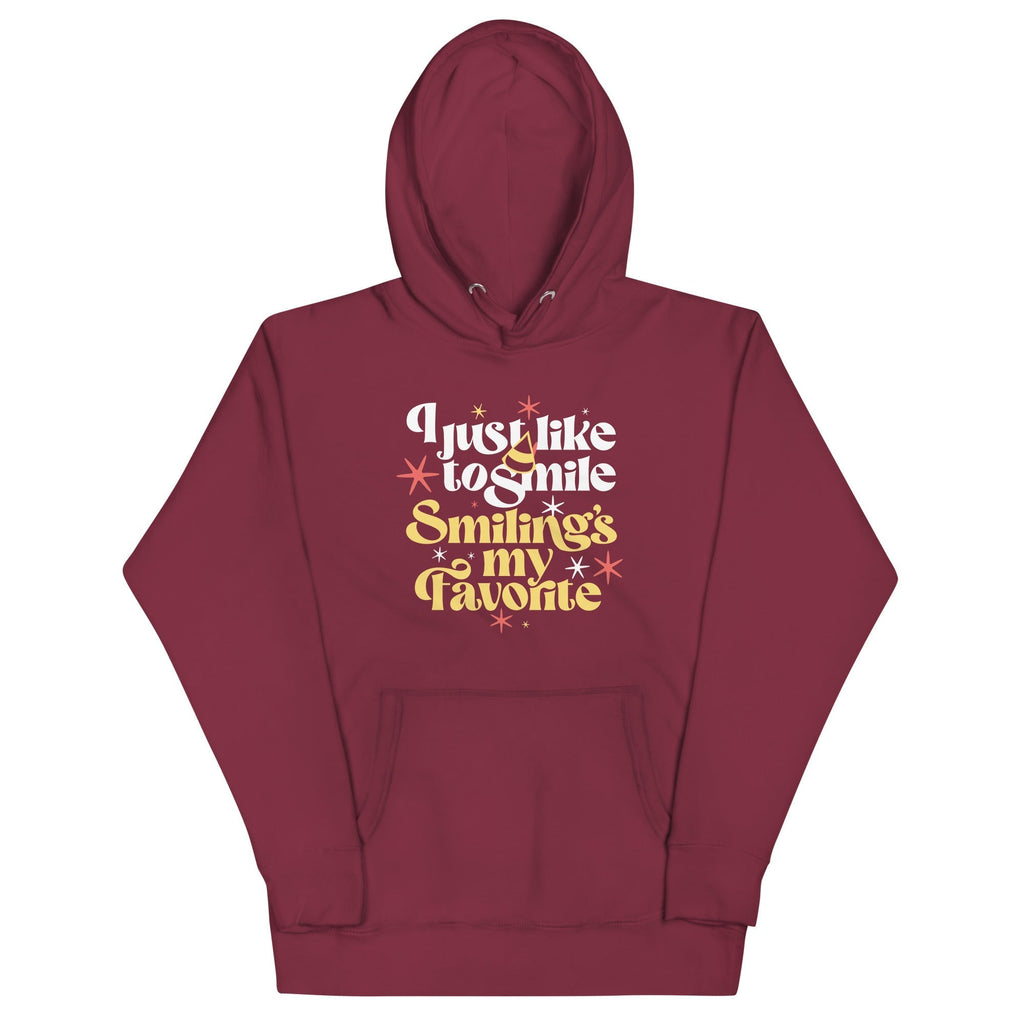 I Just Like To Smile Smiling's My Favorite Unisex Hoodie T-Shirts, Sweatshirt | CoreVibeTees.com (Image 3)