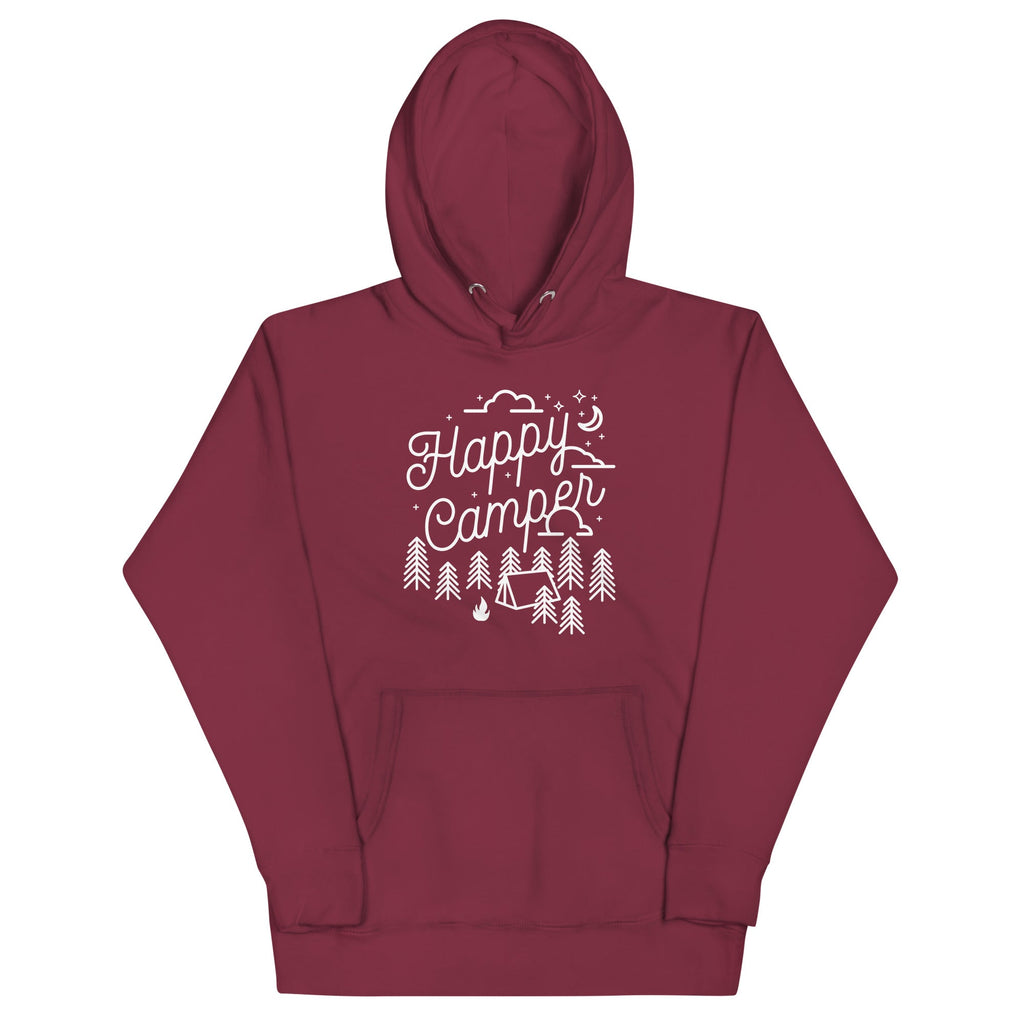 Happy Camper Unisex Hoodie T-Shirts, Sweatshirt | CoreVibeTees.com (Image 3)