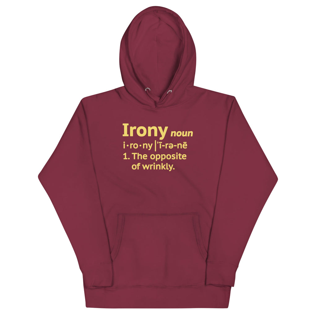 Irony Definition Unisex Hoodie T-Shirts, Sweatshirt | CoreVibeTees.com (Image 4)