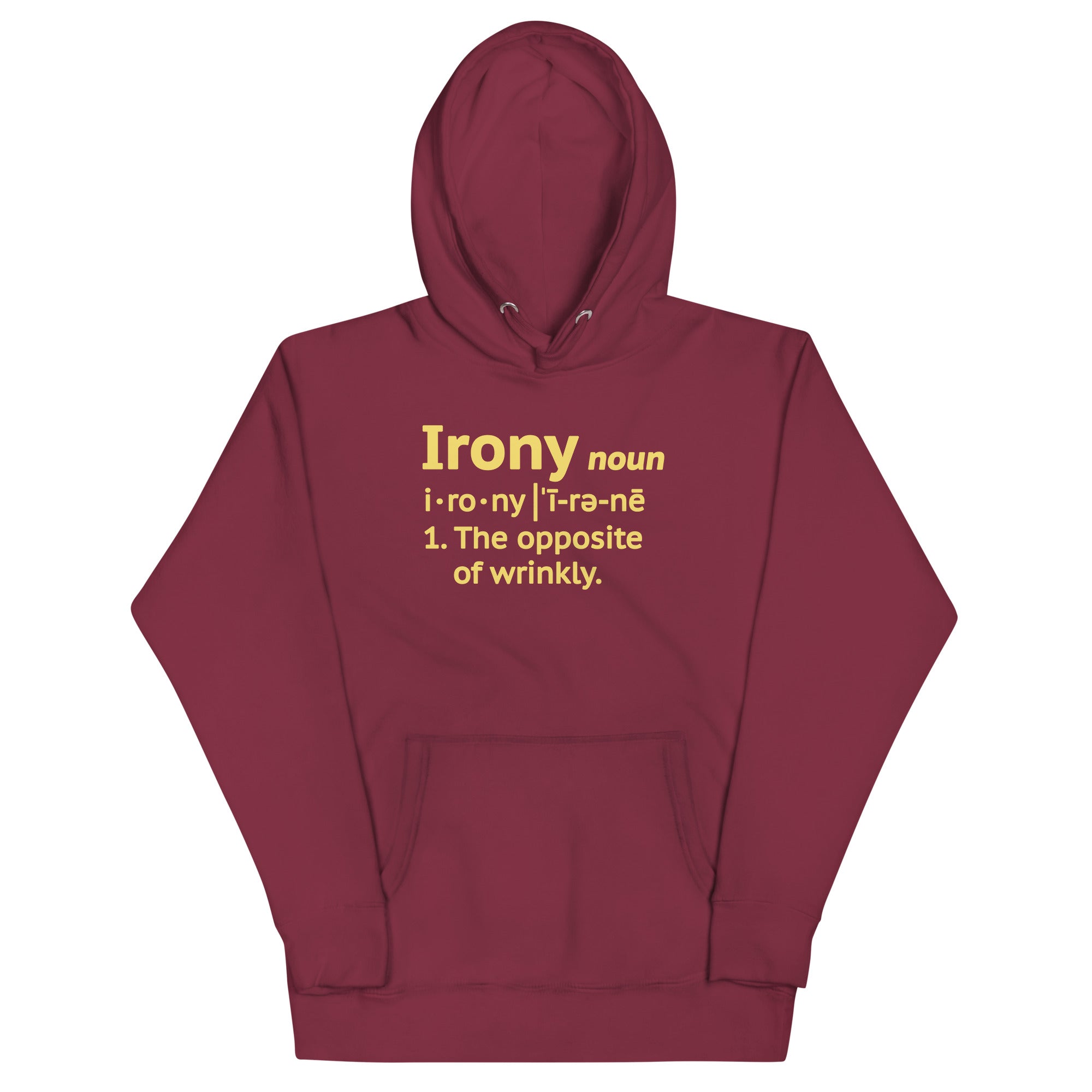 Irony Definition Unisex Hoodie T-Shirts, Sweatshirt | CoreVibeTees.com (Image 4)
