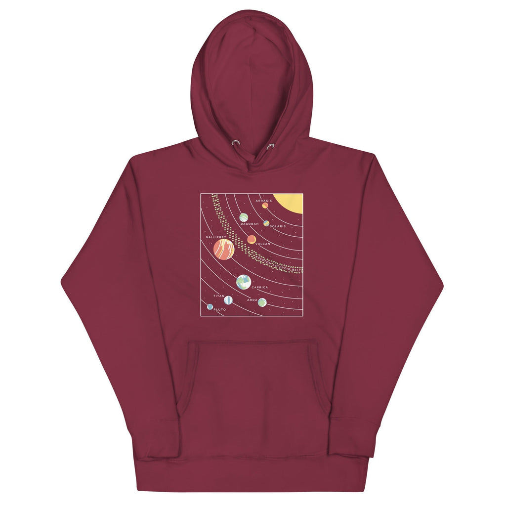 9 Planets Unisex Hoodie T-Shirts, Sweatshirt | CoreVibeTees.com (Image 3)