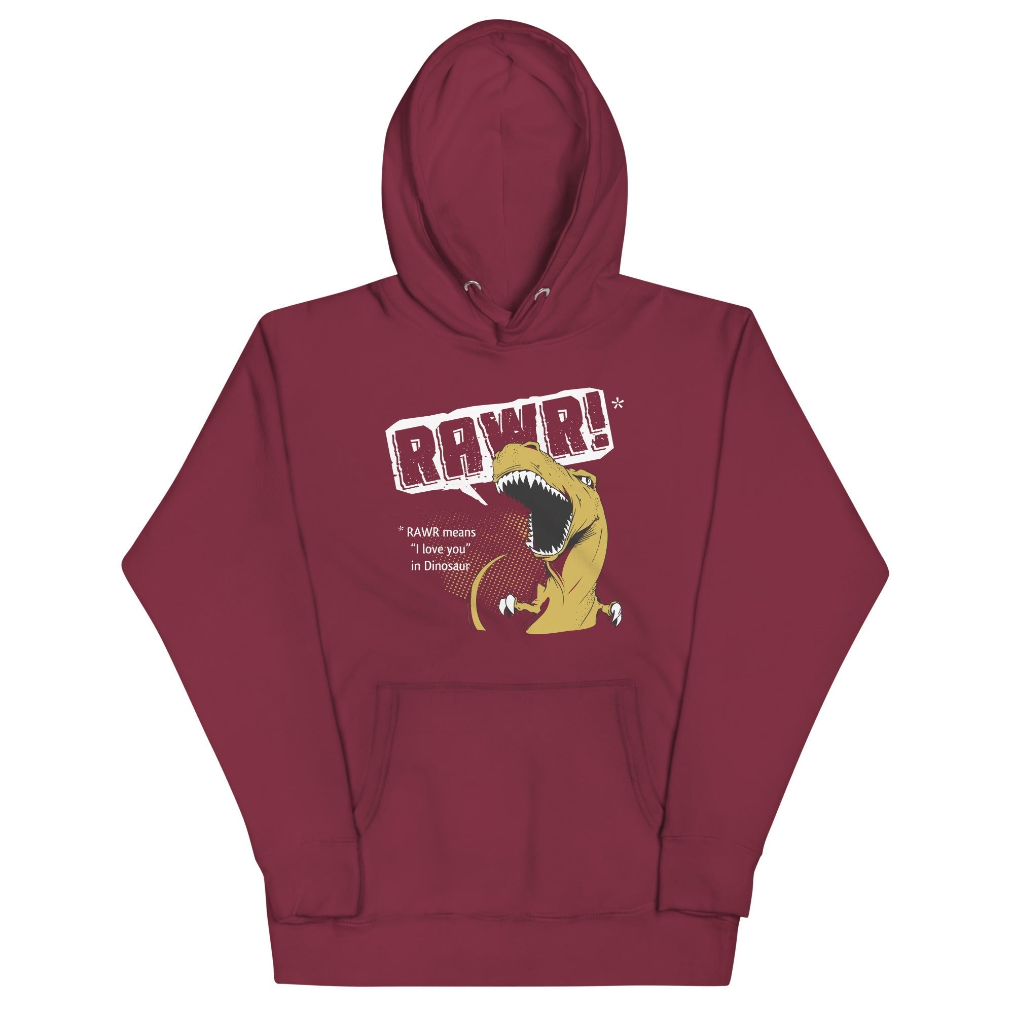 Rawr Means I Love You Unisex Hoodie T-Shirts, Sweatshirt | CoreVibeTees.com (Image 3)