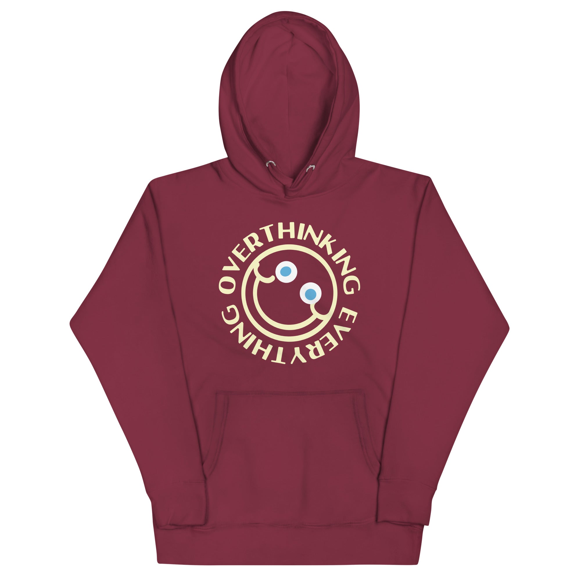 Overthinking Everything Unisex Hoodie T-Shirts, Sweatshirt | CoreVibeTees.com (Image 4)