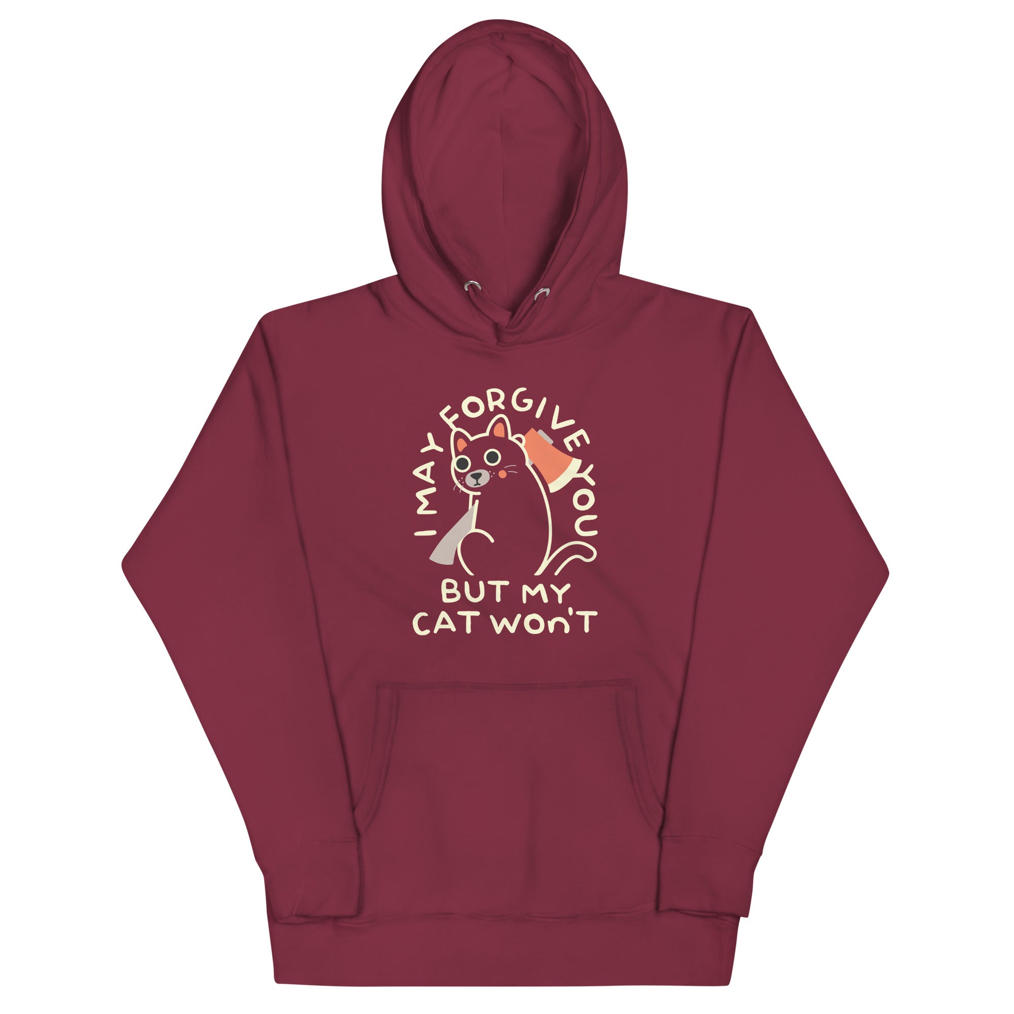 I May Forgive You But My Cat Won't Unisex Hoodie T-Shirts, Sweatshirt | CoreVibeTees.com (Image 3)