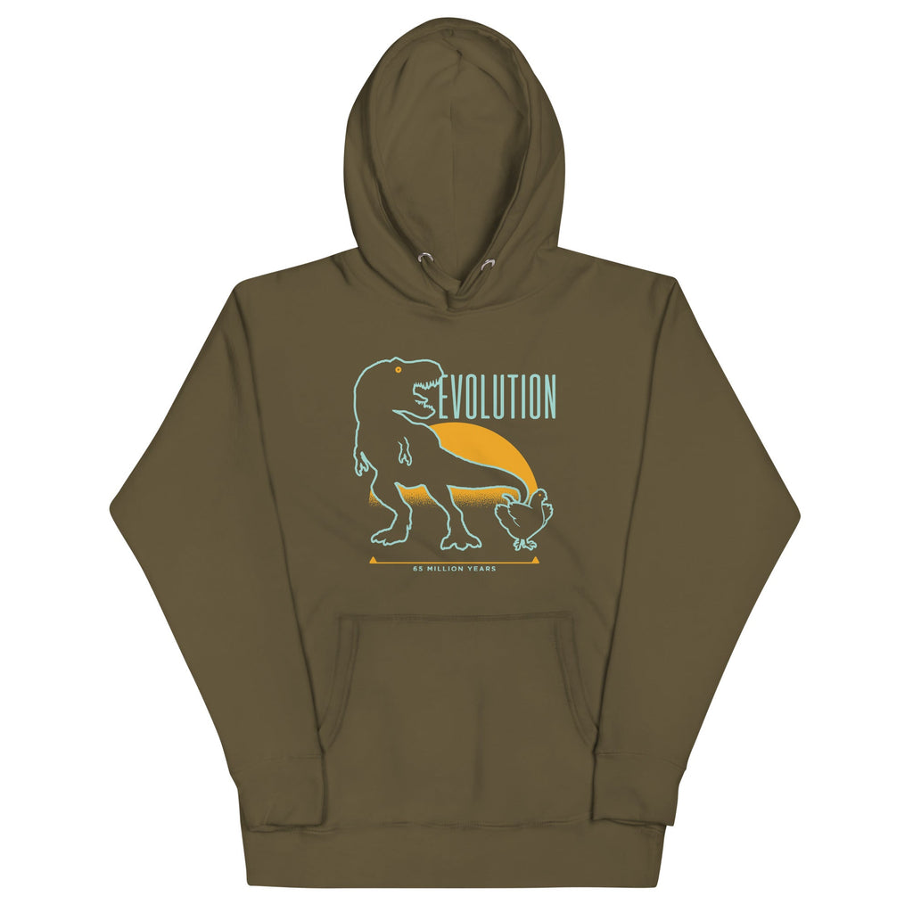 Dinosaur Evolution Unisex Hoodie T-Shirts, Sweatshirt | CoreVibeTees.com (Image 5)