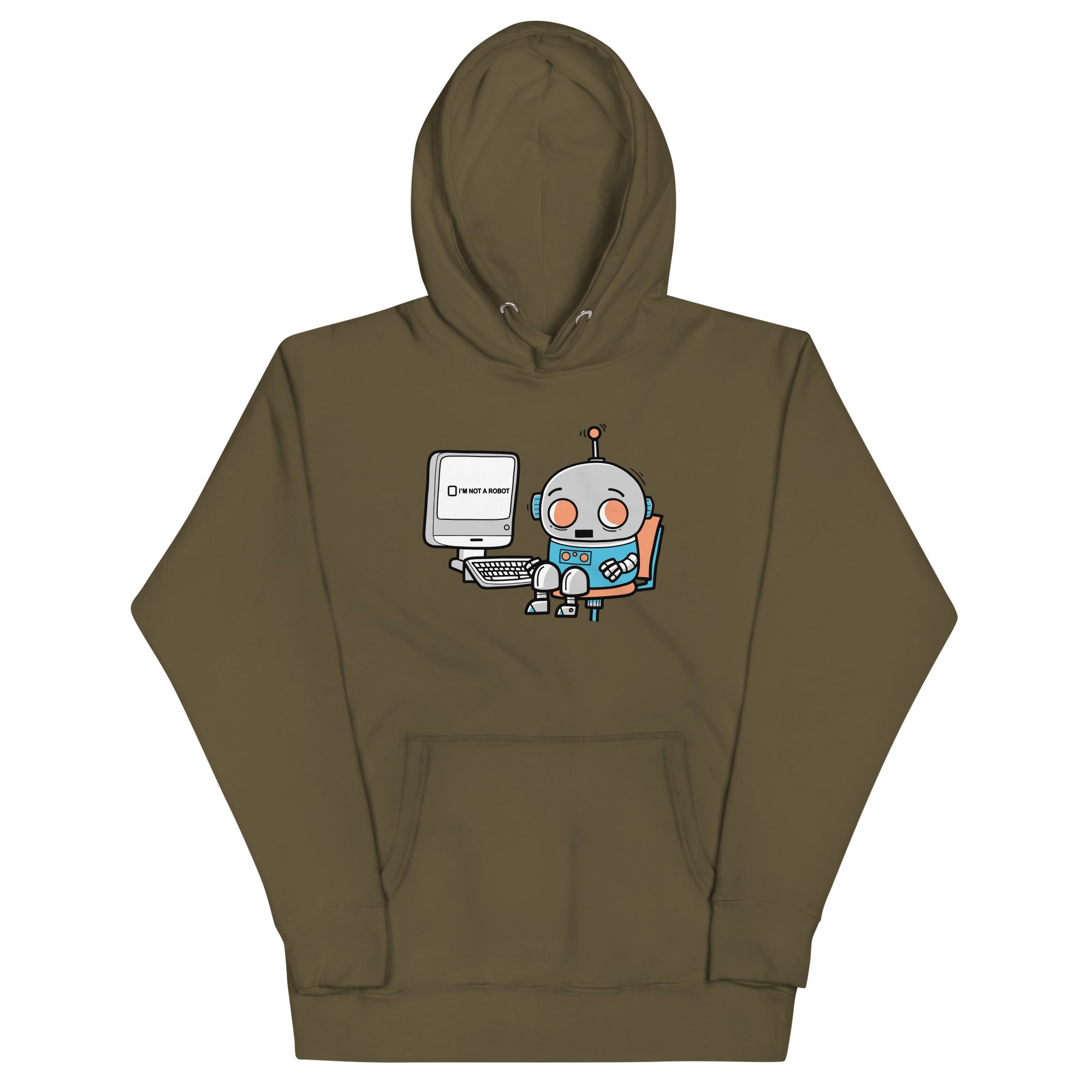 Robot Captcha Unisex Hoodie T-Shirts, Sweatshirt | CoreVibeTees.com (Image 2)
