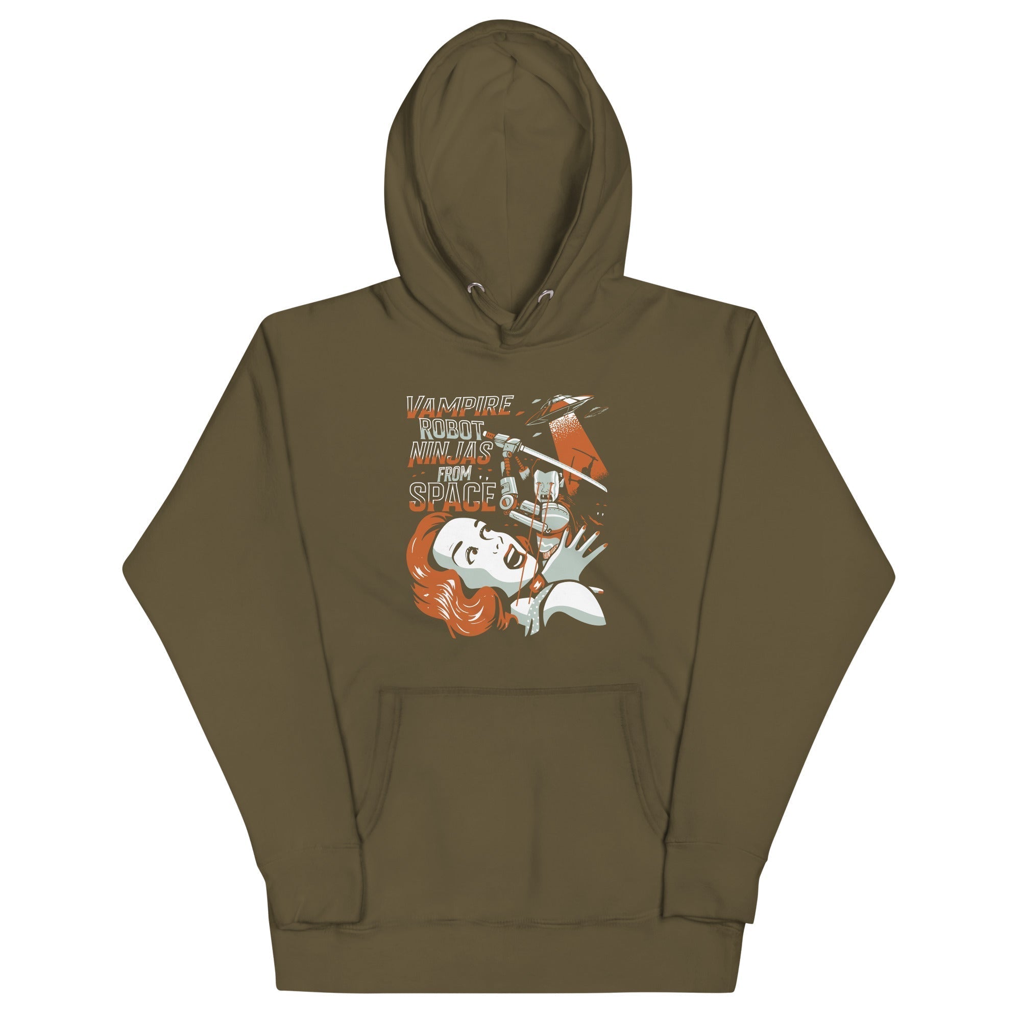 Vampire Robot Ninja From Space Unisex Hoodie T-Shirts, Sweatshirt | CoreVibeTees.com (Image 5)