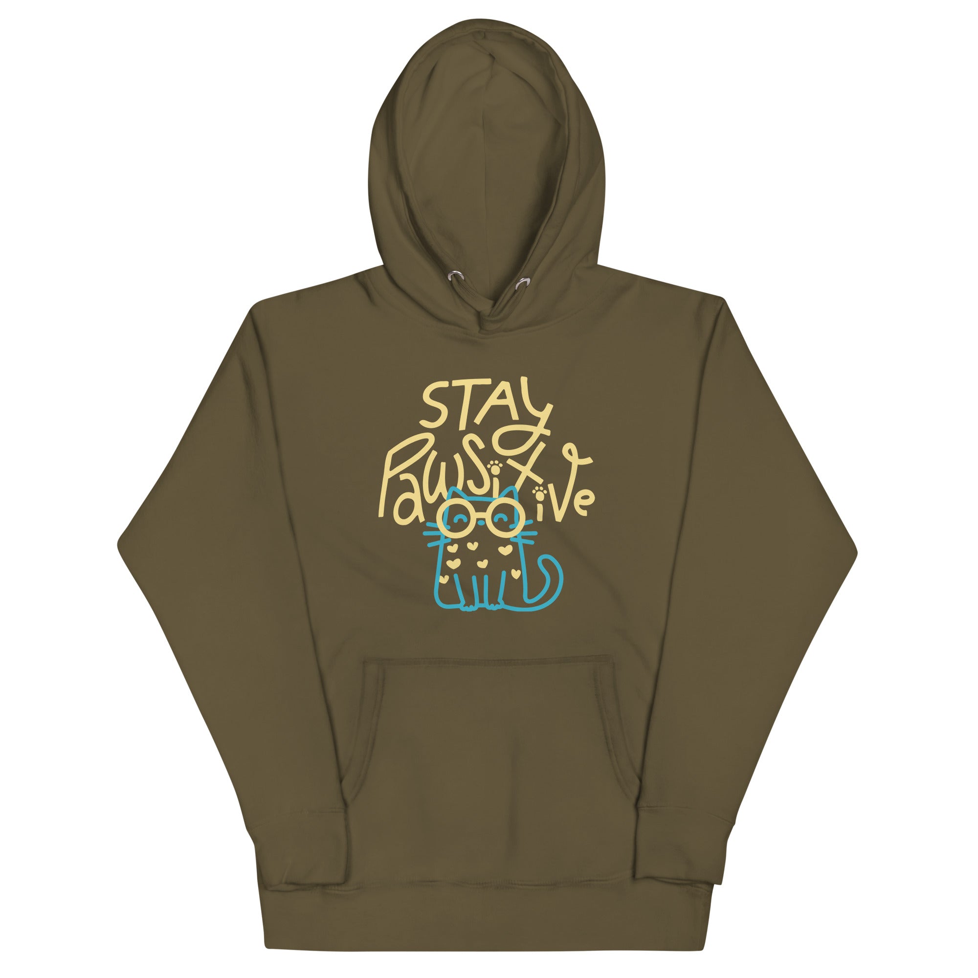 Stay Pawsitive Unisex Hoodie T-Shirts, Sweatshirt | CoreVibeTees.com (Image 5)