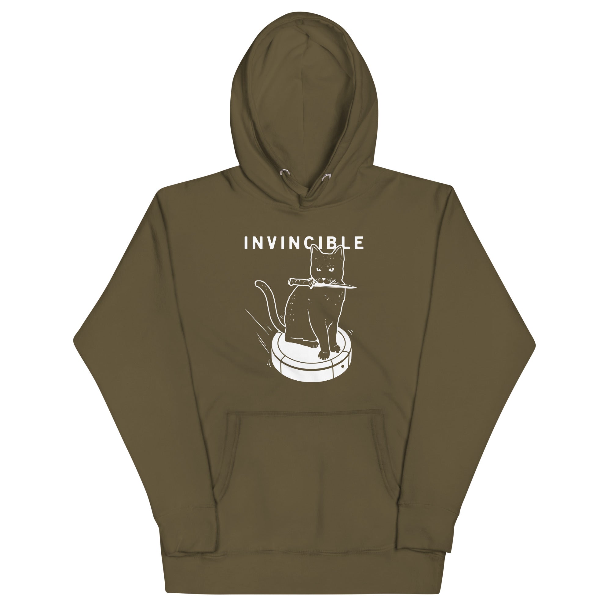 Invincible Cat Unisex Hoodie T-Shirts, Sweatshirt | CoreVibeTees.com (Image 1)