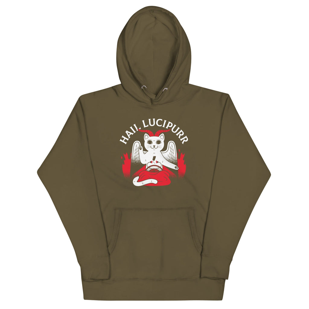 Hail Lucipurr Unisex Hoodie T-Shirts, Sweatshirt | CoreVibeTees.com (Image 4)