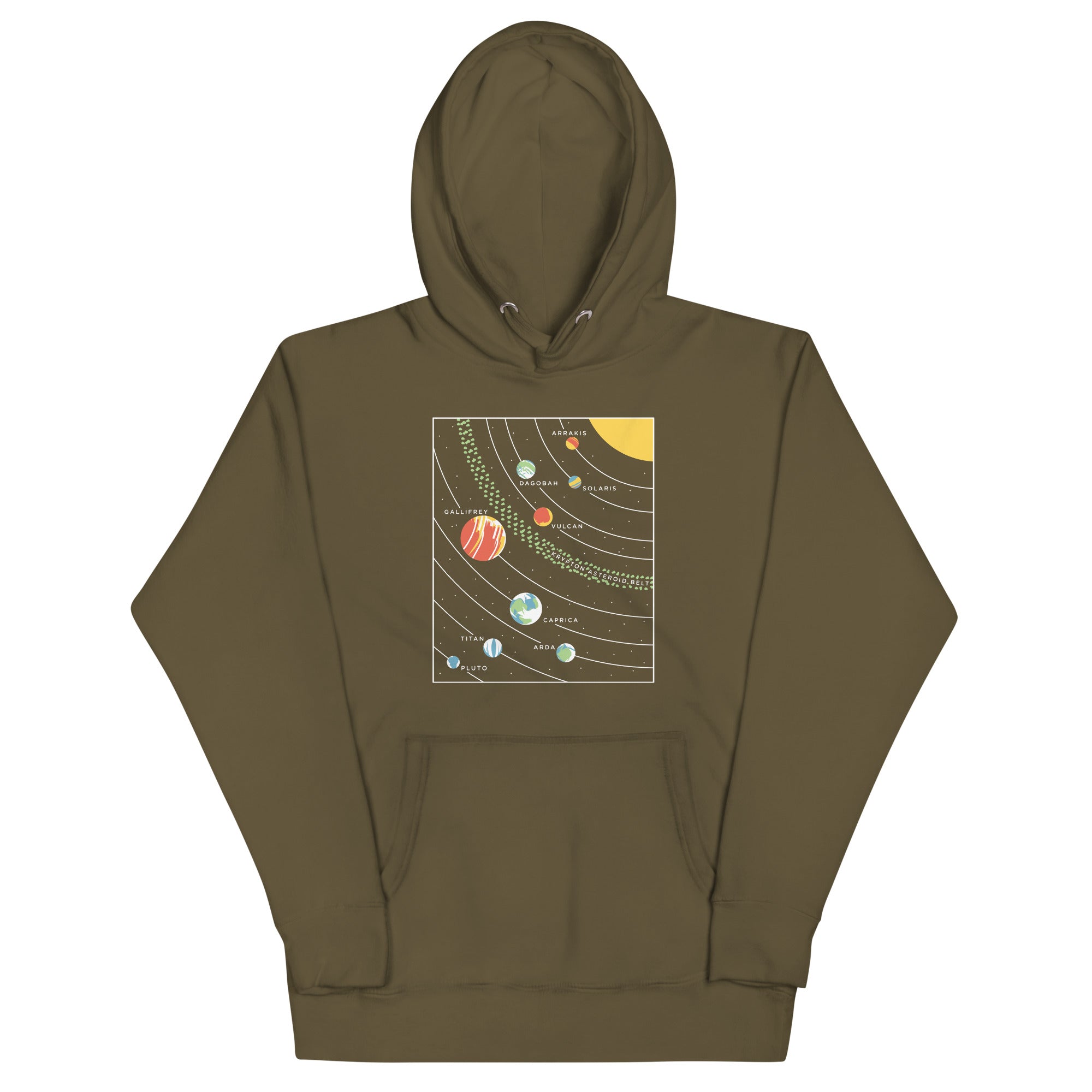 9 Planets Unisex Hoodie T-Shirts, Sweatshirt | CoreVibeTees.com (Image 5)