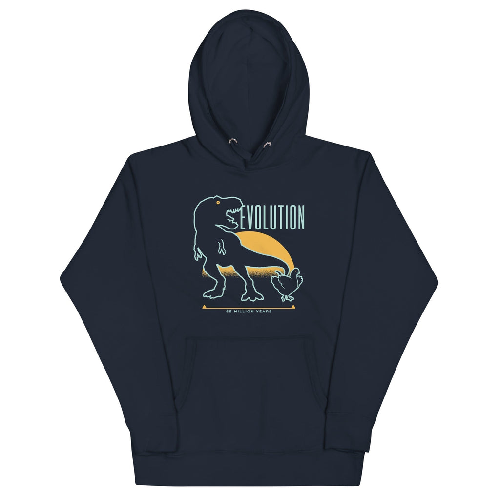 Dinosaur Evolution Unisex Hoodie T-Shirts, Sweatshirt | CoreVibeTees.com (Image 3)