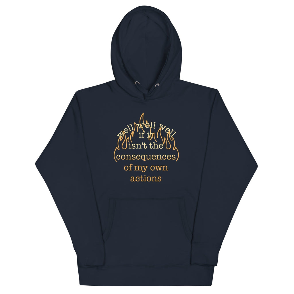The Consequences Of My Own Actions Unisex Hoodie T-Shirts, Sweatshirt | CoreVibeTees.com (Image 3)