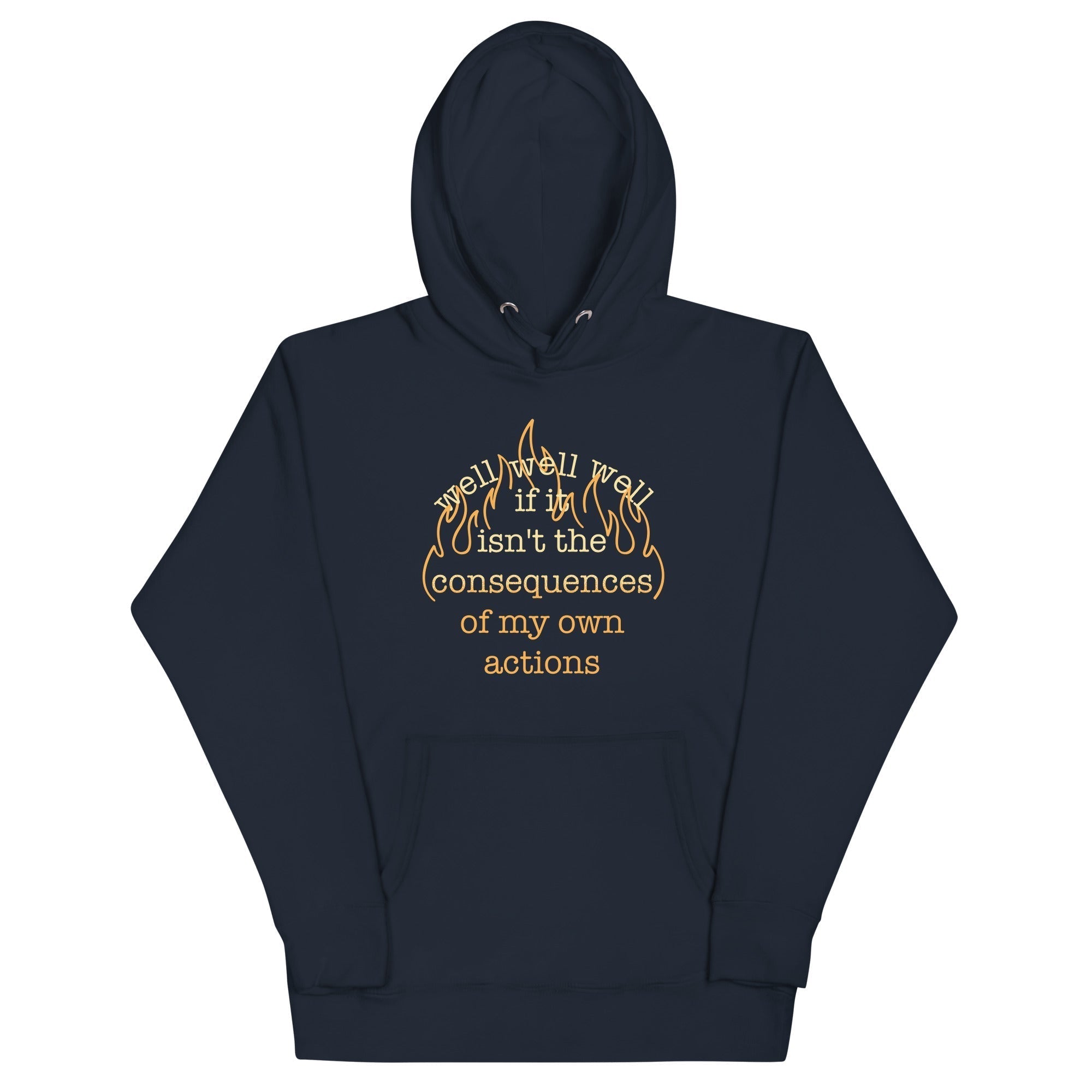The Consequences Of My Own Actions Unisex Hoodie T-Shirts, Sweatshirt | CoreVibeTees.com (Image 3)